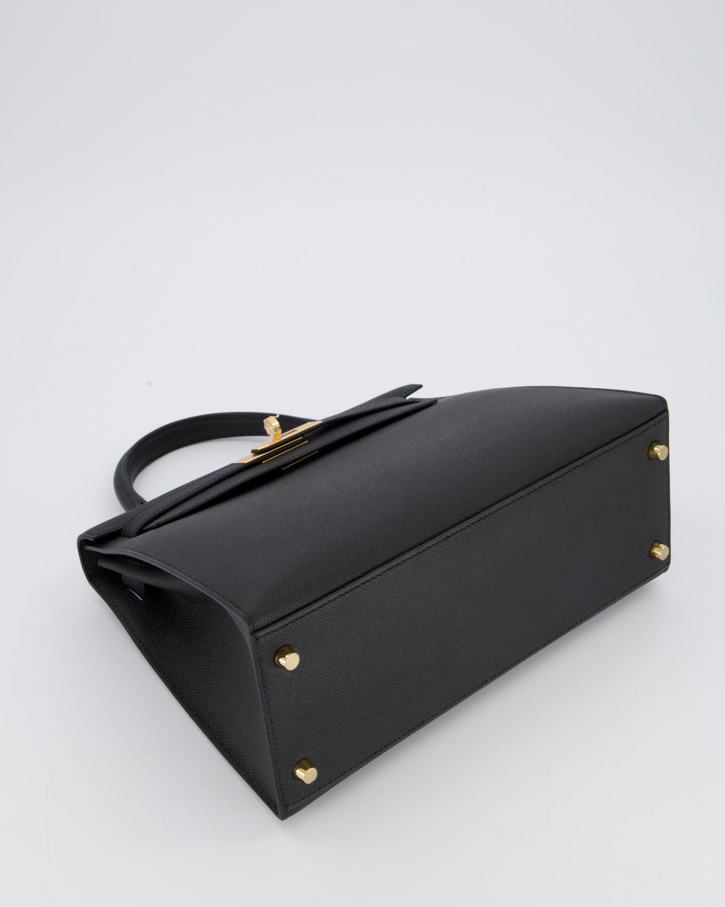 Hermes Kelly 28 Sellier Bag in Noir Epsom Leather with Gold Hardware