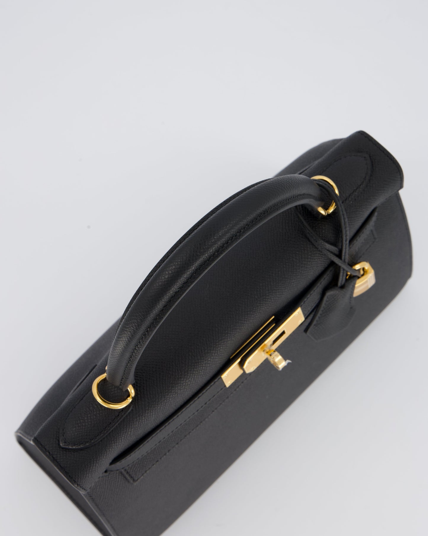 Hermes Kelly 28 Sellier Bag in Noir Epsom Leather with Gold Hardware