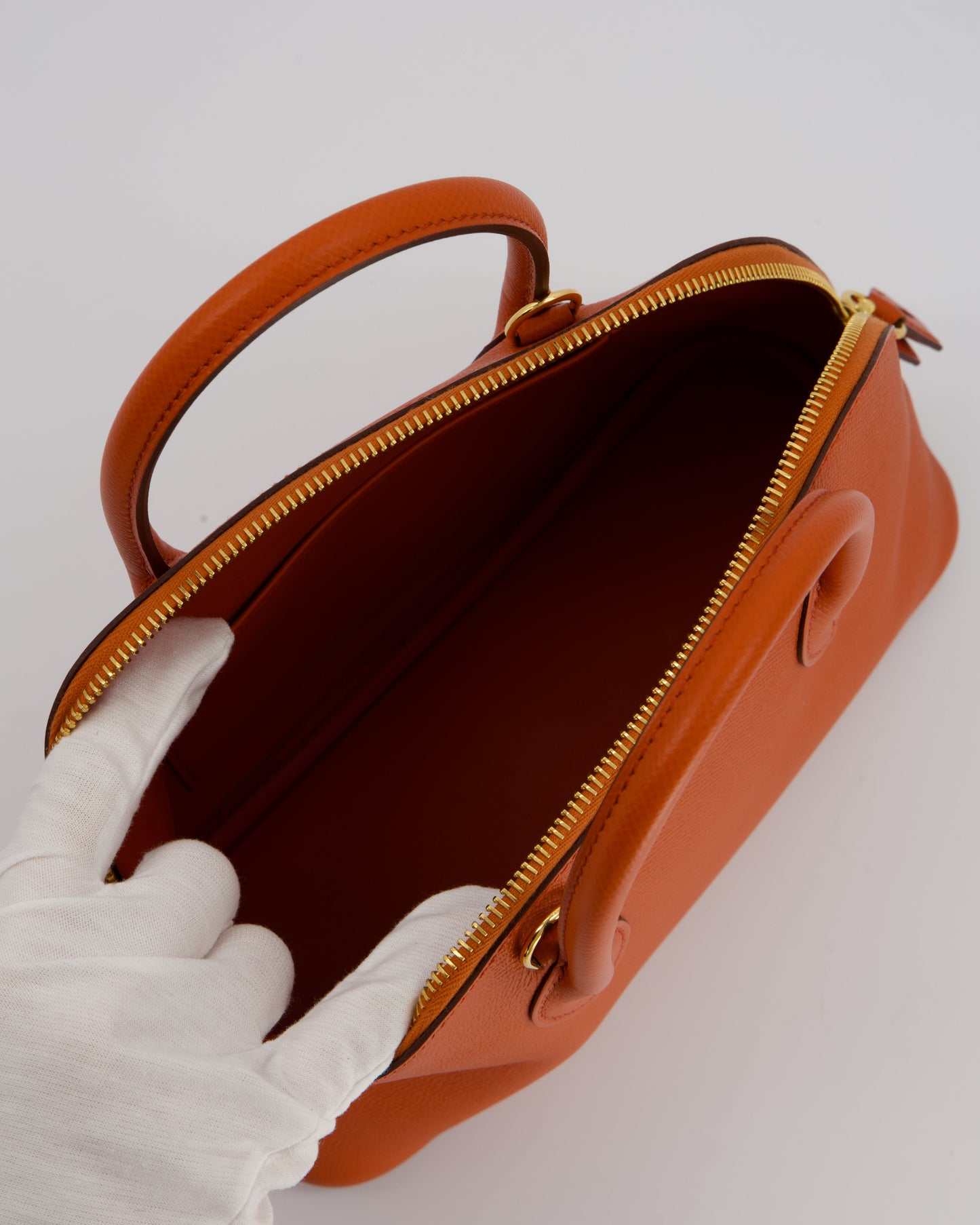 Hermes Bolide 1923 25cm Bag in Terre Battue Epsom Leather with Gold Hardware