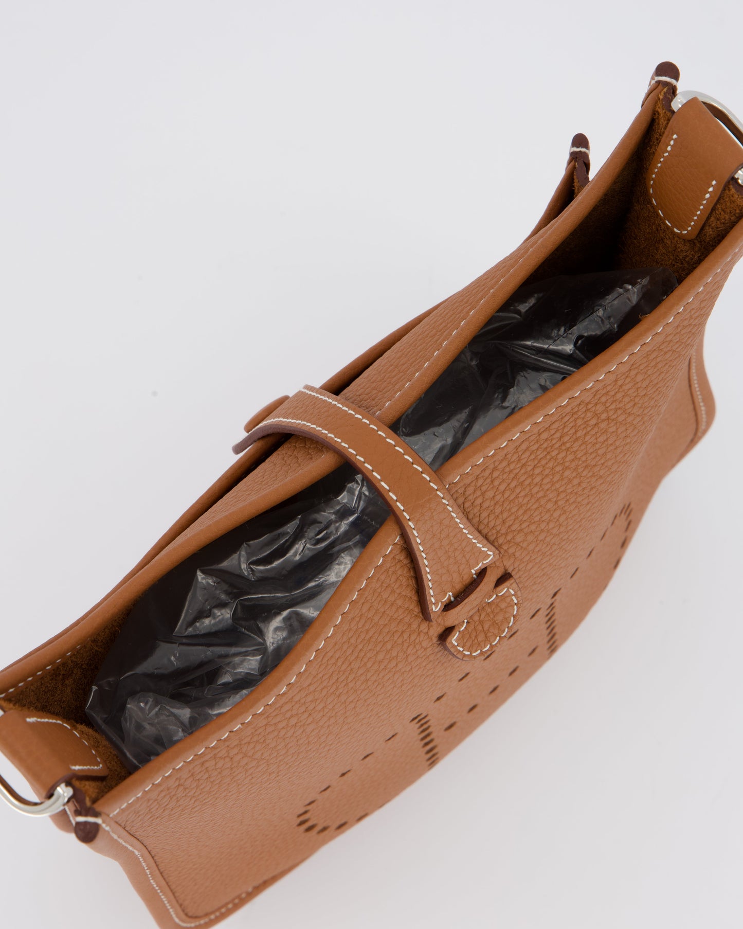 *RARE* Hermes Evelyne III 23 Bag in Gold Taurillon Clemence Leather with Palladium Hardware