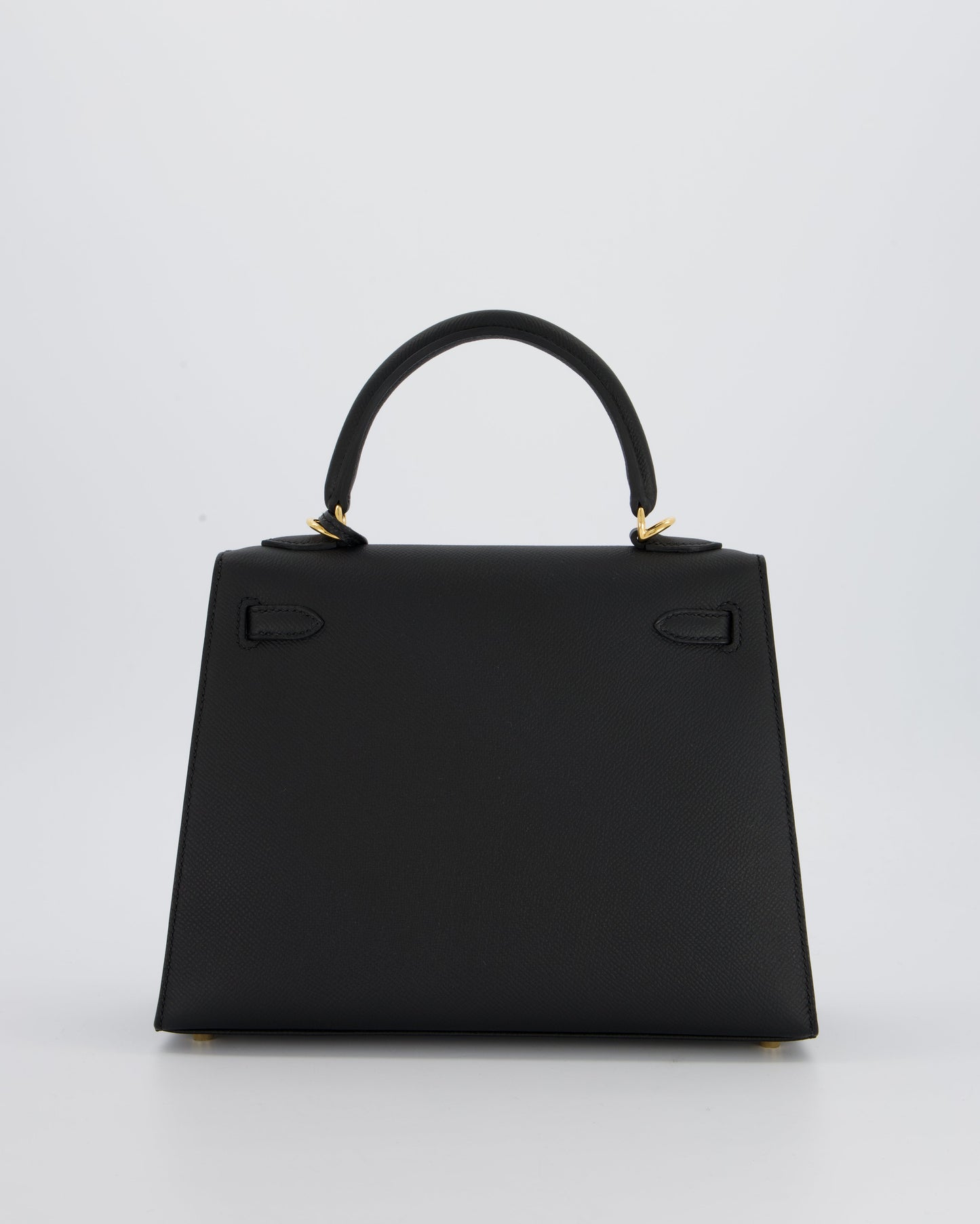 *HOT* Hermes Kelly 25 Sellier Bag in Noir Epsom Leather with Gold Hardware