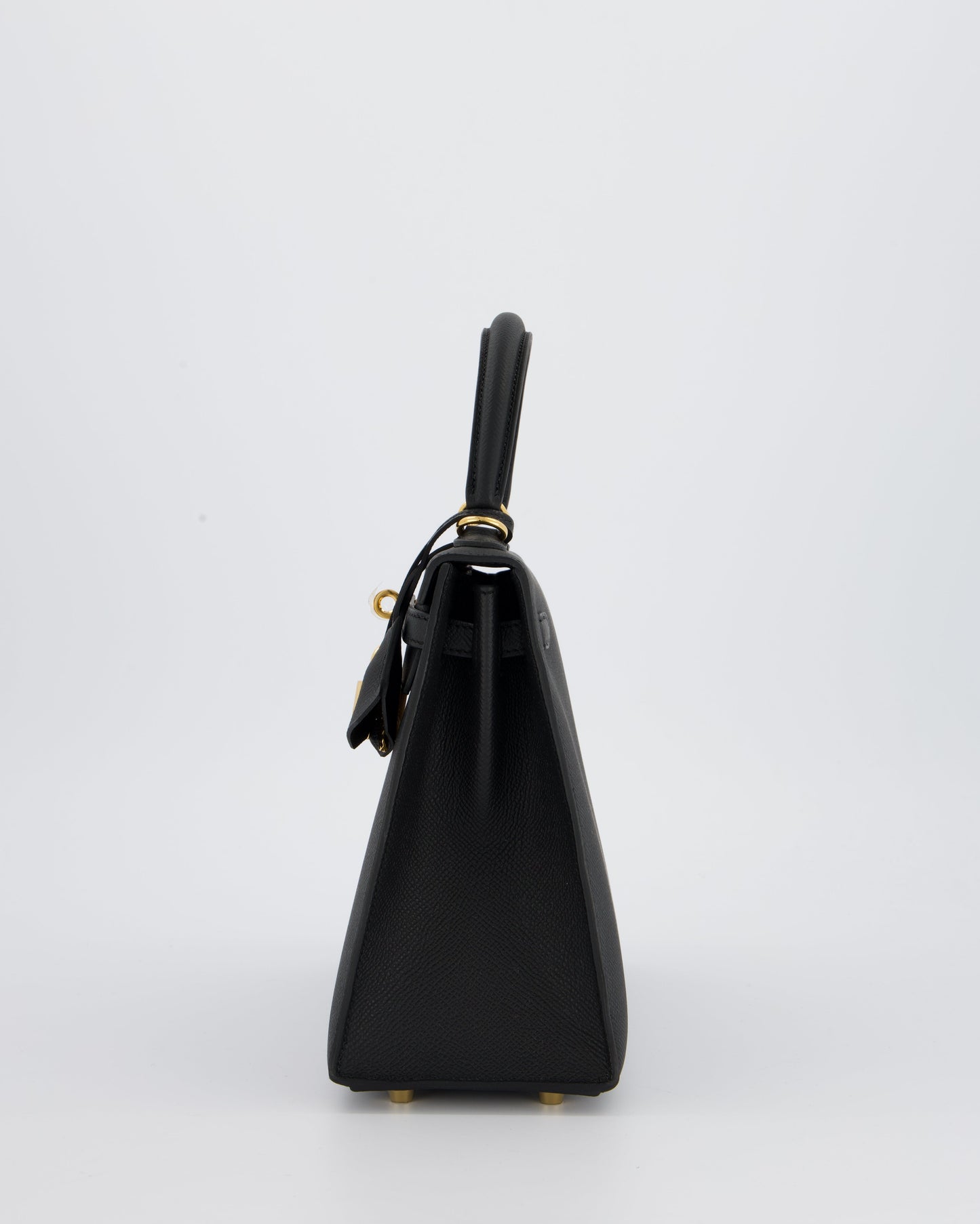 *HOT* Hermes Kelly 25 Sellier Bag in Noir Epsom Leather with Gold Hardware