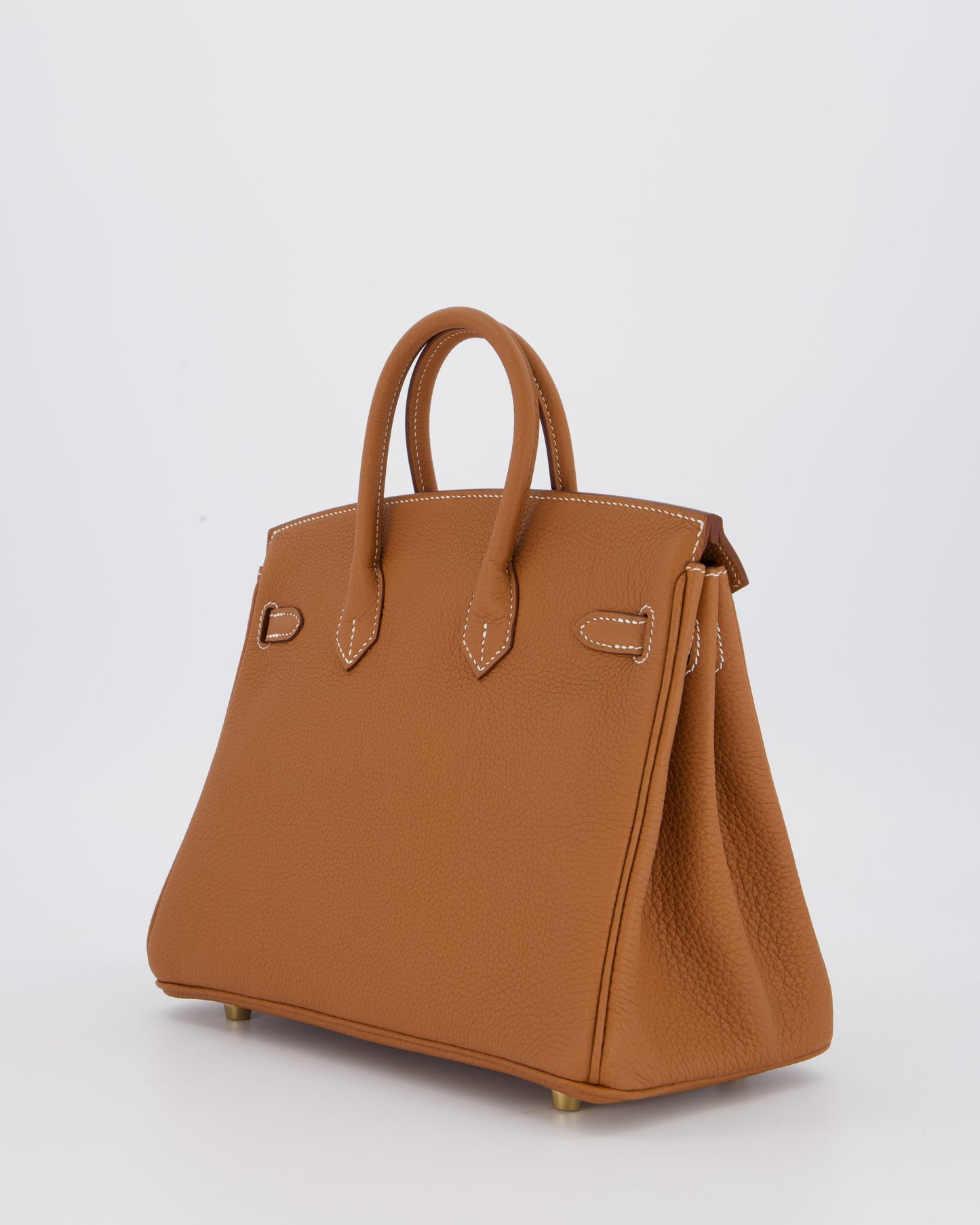 *HOT* Hermes Birkin 25 Retourne Bag in Gold Togo Leather with Gold Hardware
