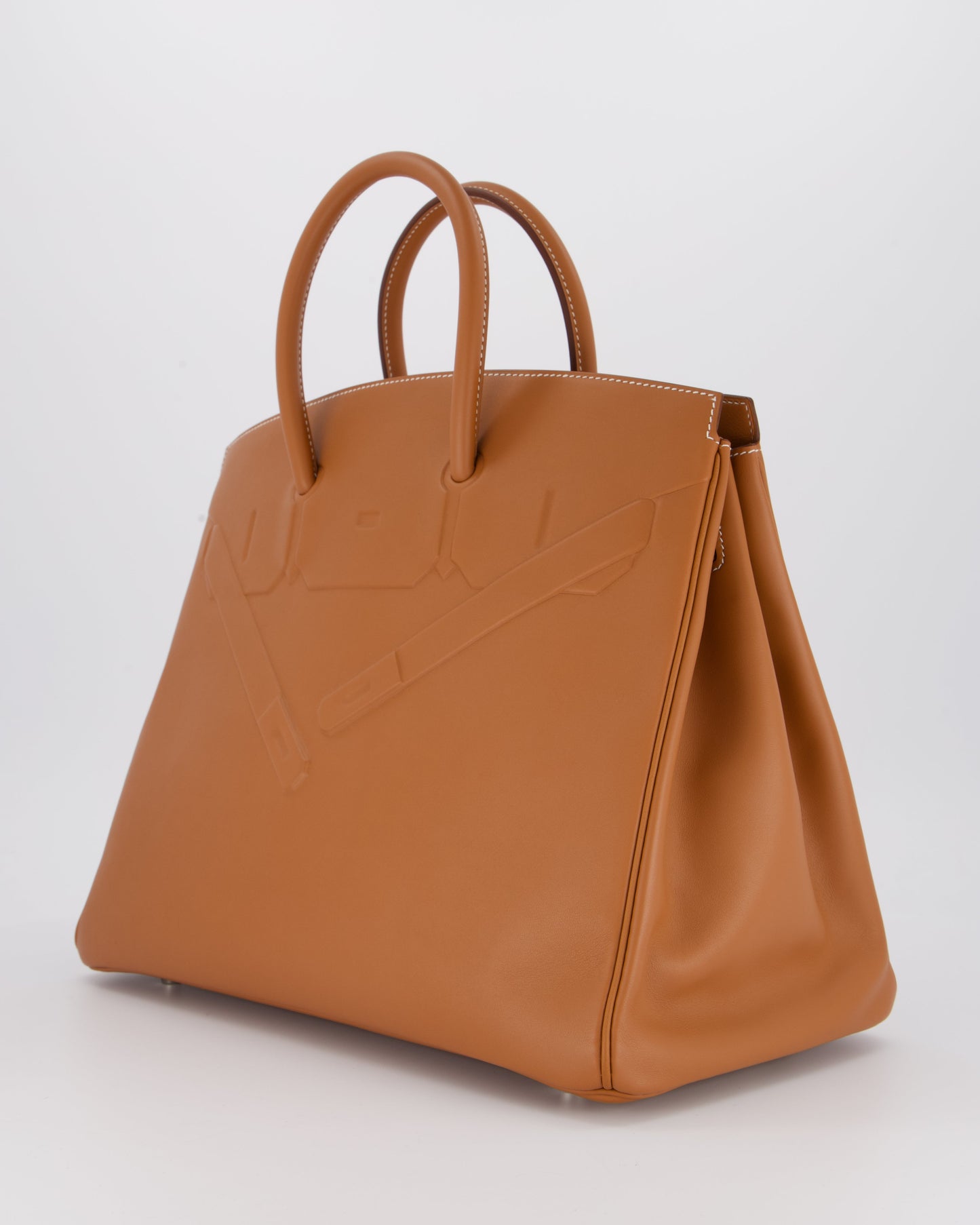 Hermes Birkin 35 Shadow in Gold Swift Leather and Palladium Hardware