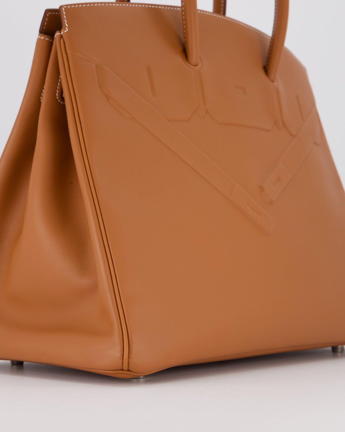 Hermes Birkin 35 Shadow in Gold Swift Leather and Palladium Hardware