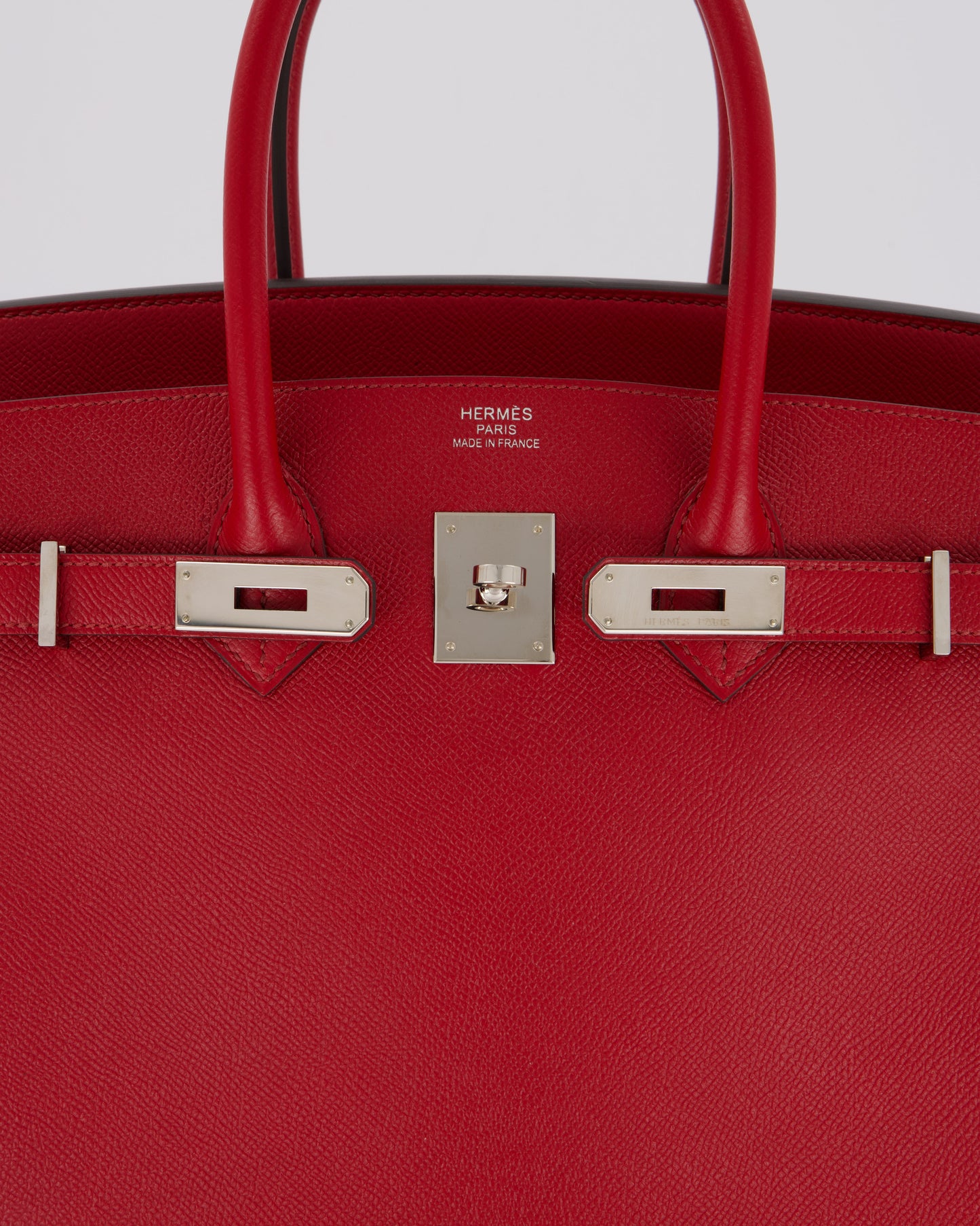 Hermes Birkin 35 Bag in Rouge Grenat Epsom Leather with Palladium Hardware