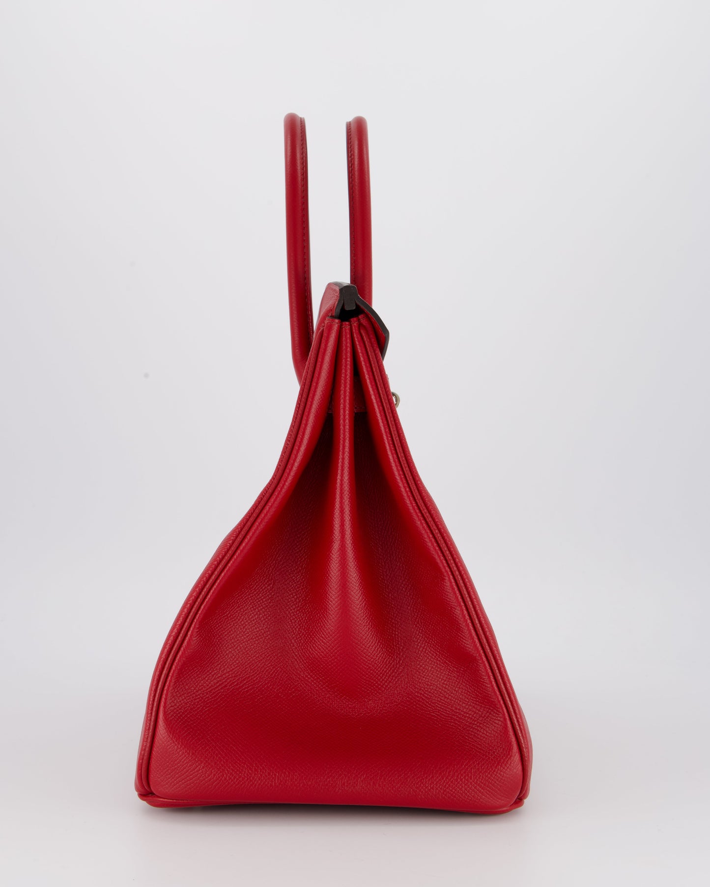 Hermes Birkin 35 Bag in Rouge Grenat Epsom Leather with Palladium Hardware