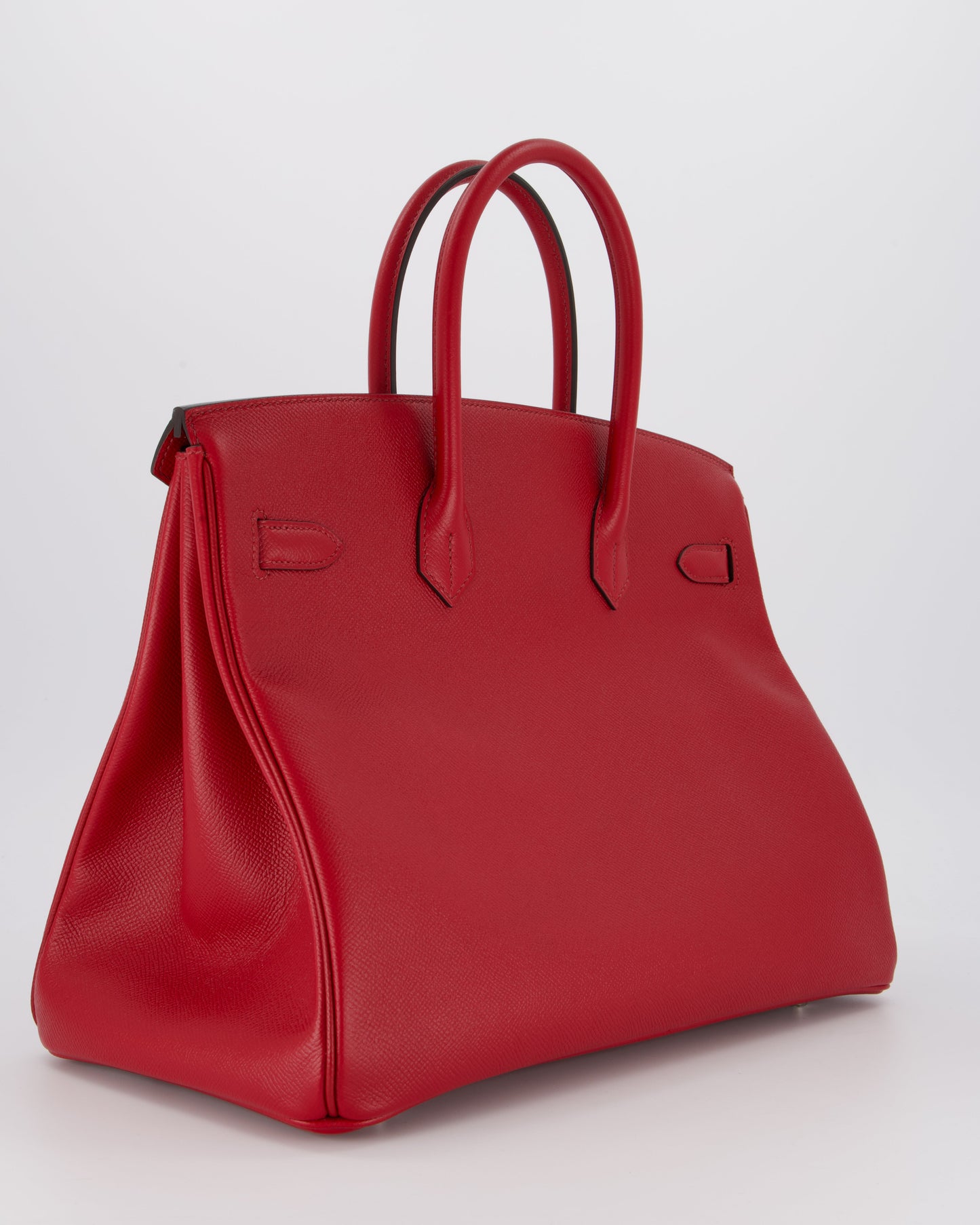 Hermes Birkin 35 Bag in Rouge Grenat Epsom Leather with Palladium Hardware