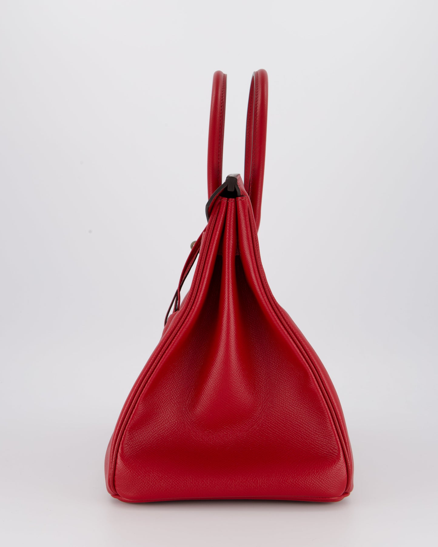 Hermes Birkin 35 Bag in Rouge Grenat Epsom Leather with Palladium Hardware