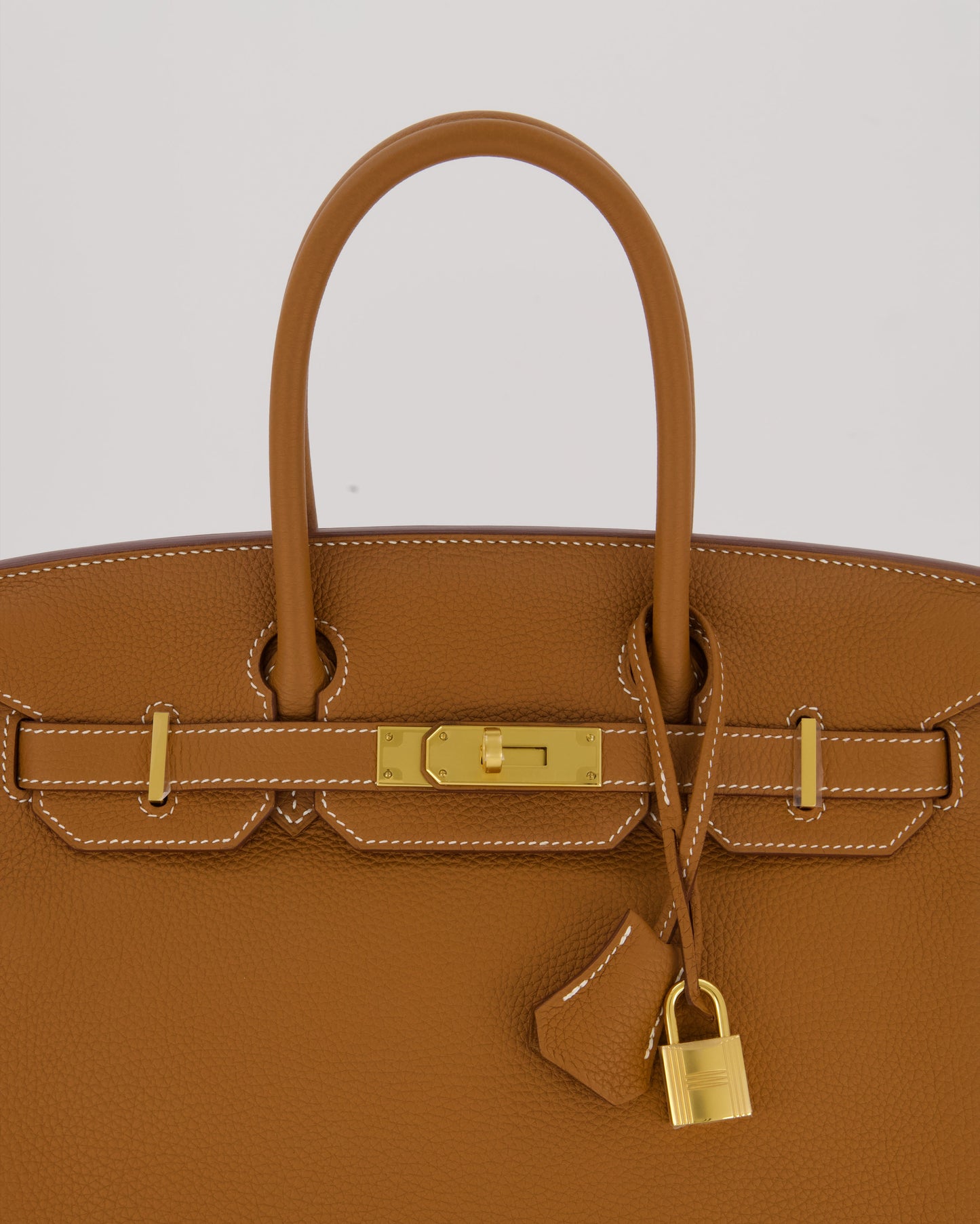 *RARE* Hermes Birkin 30 Retourne Bag in Gold Togo Leather With Gold Hardware