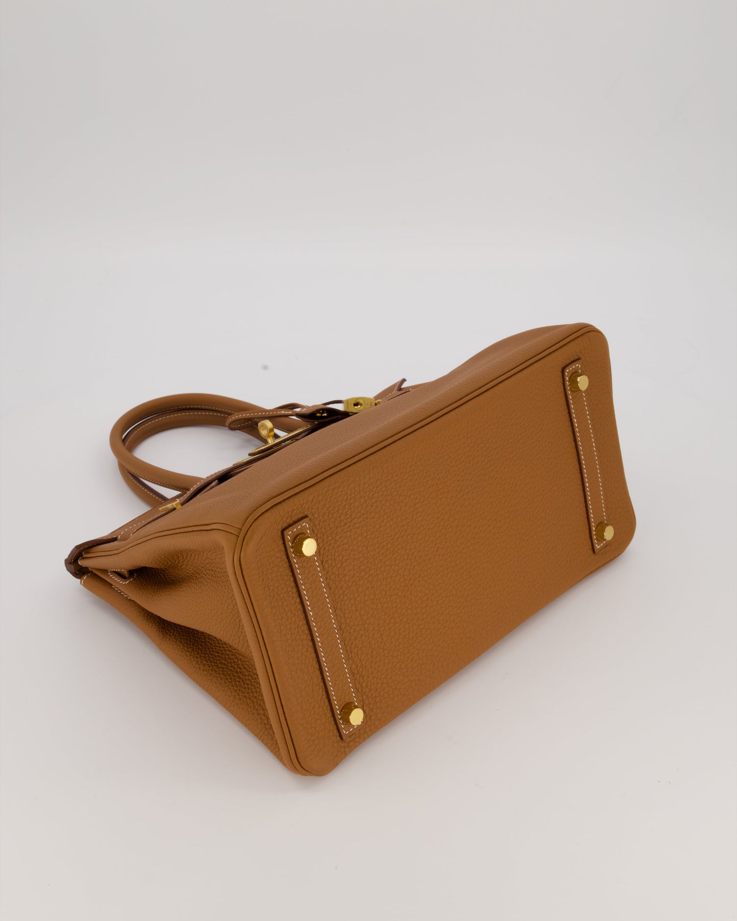 *RARE* Hermes Birkin 30 Retourne Bag in Gold Togo Leather With Gold Hardware