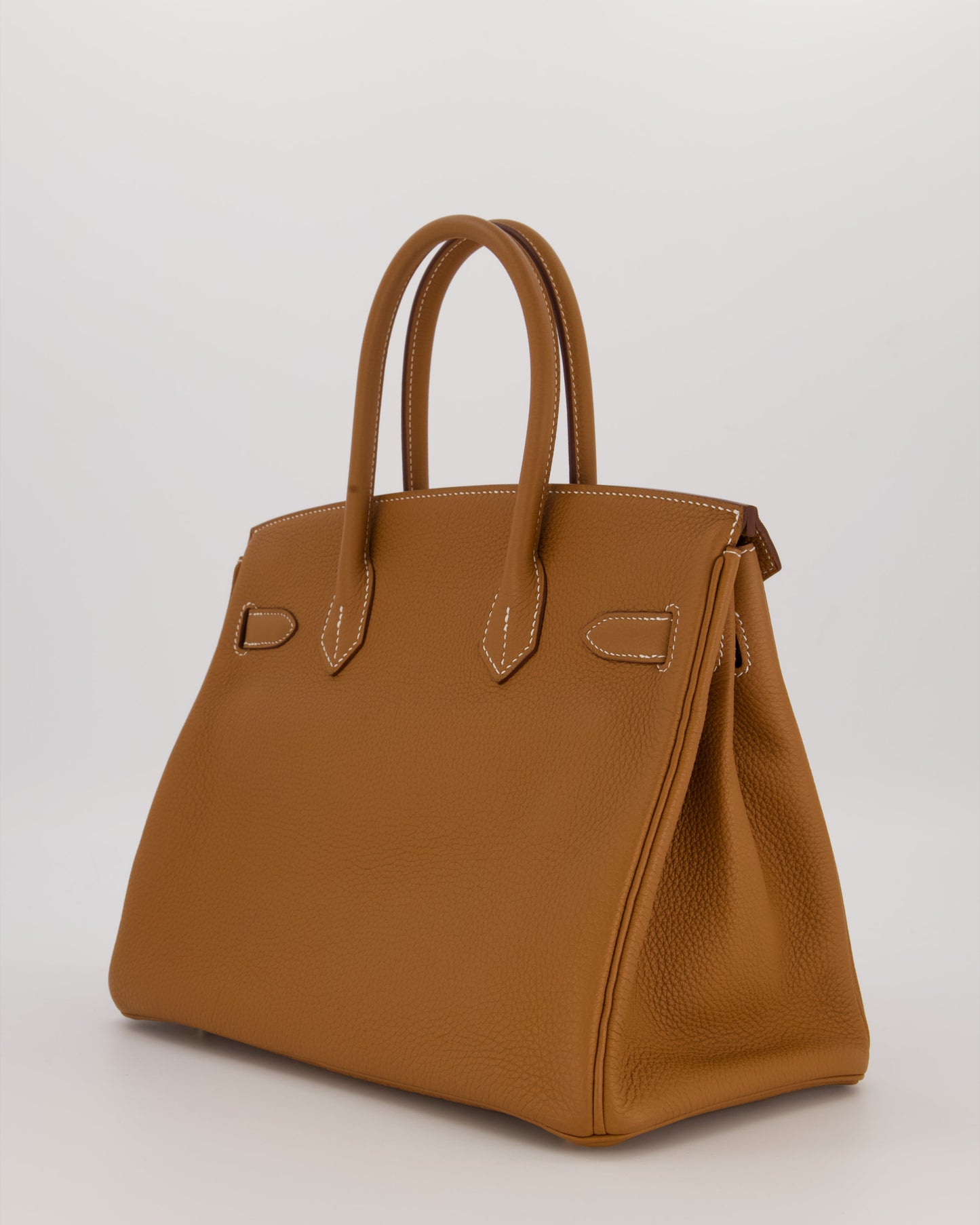 *RARE* Hermes Birkin 30 Retourne Bag in Gold Togo Leather With Gold Hardware