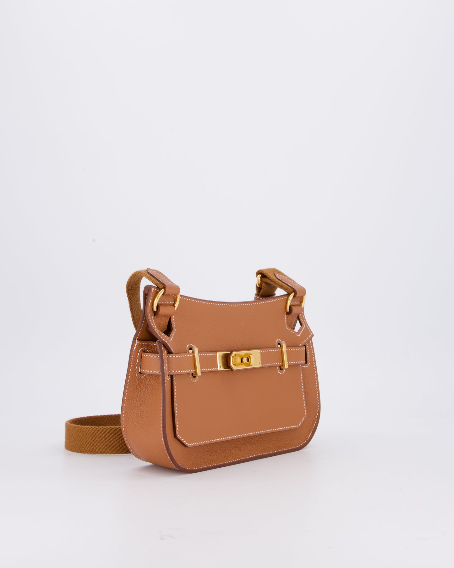 *RARE* Hermes Mini Jypsiere Bag in Gold Evercolour Leather with Gold Hardware
