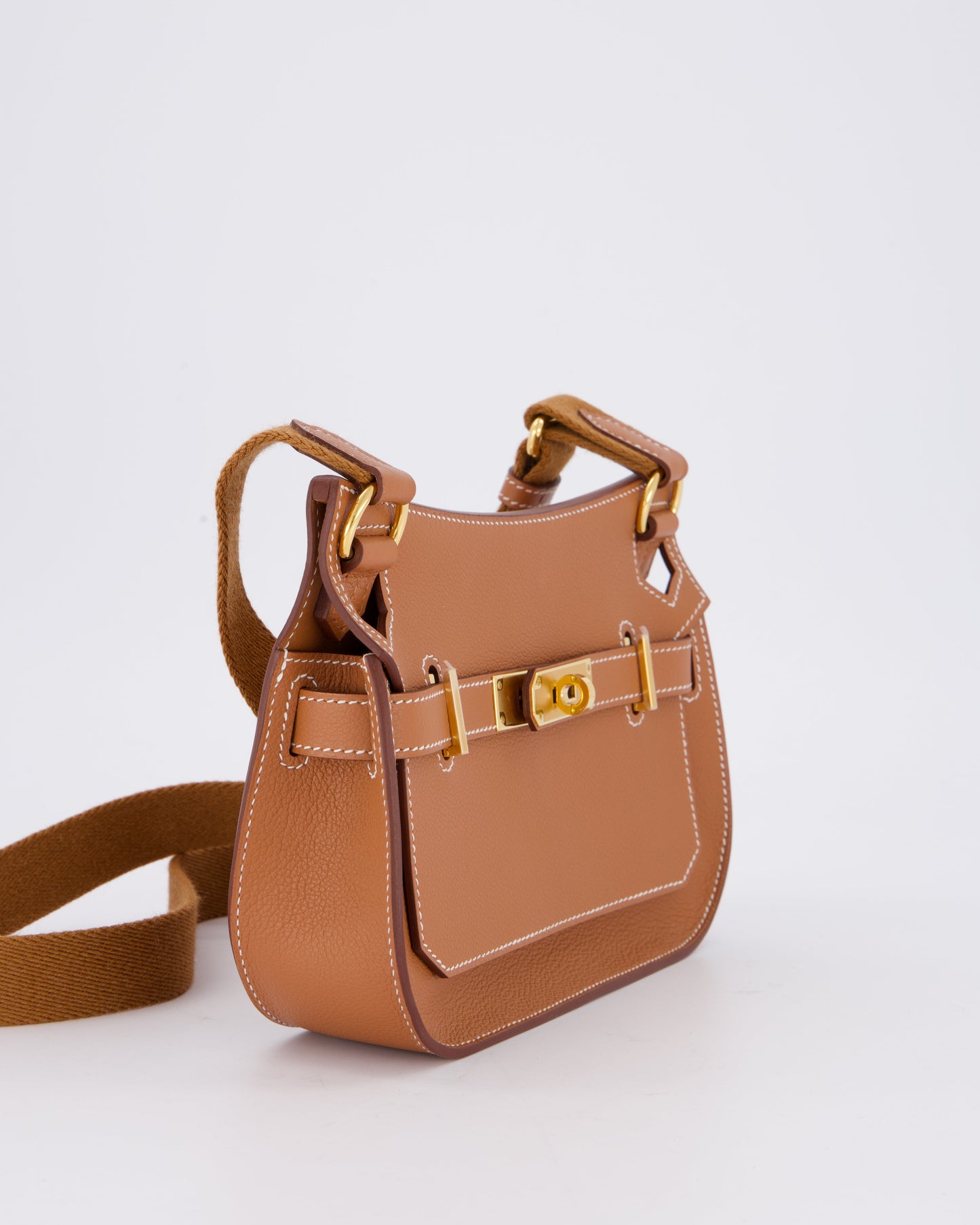 *RARE* Hermes Mini Jypsiere Bag in Gold Evercolour Leather with Gold Hardware