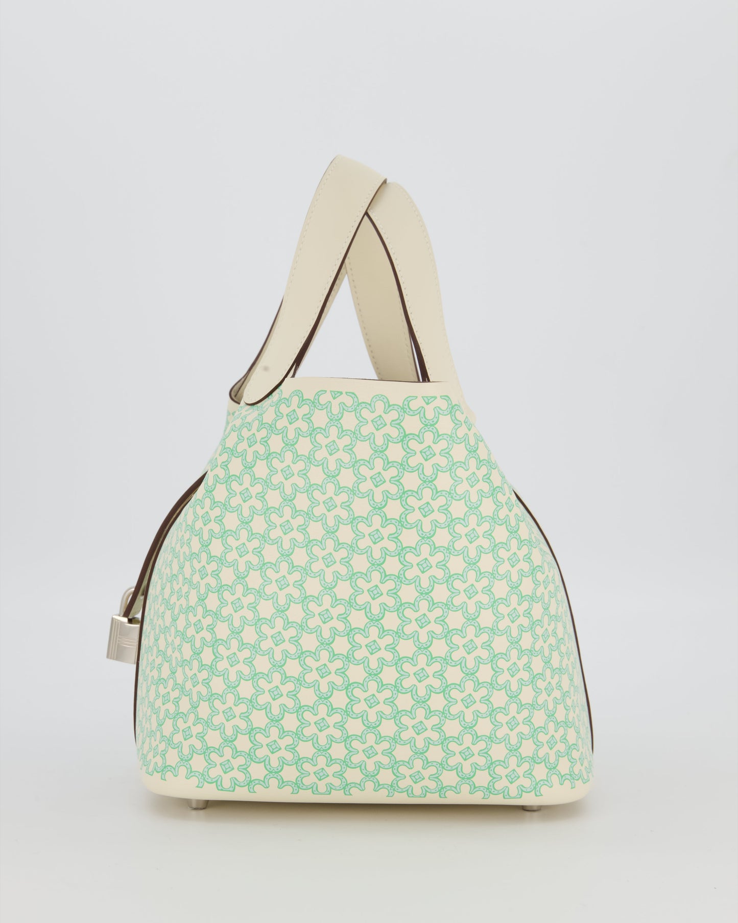 Hermes Picotin 18 Lucky Daisy Bag in Nata Swift Leather with Palladium Hardware