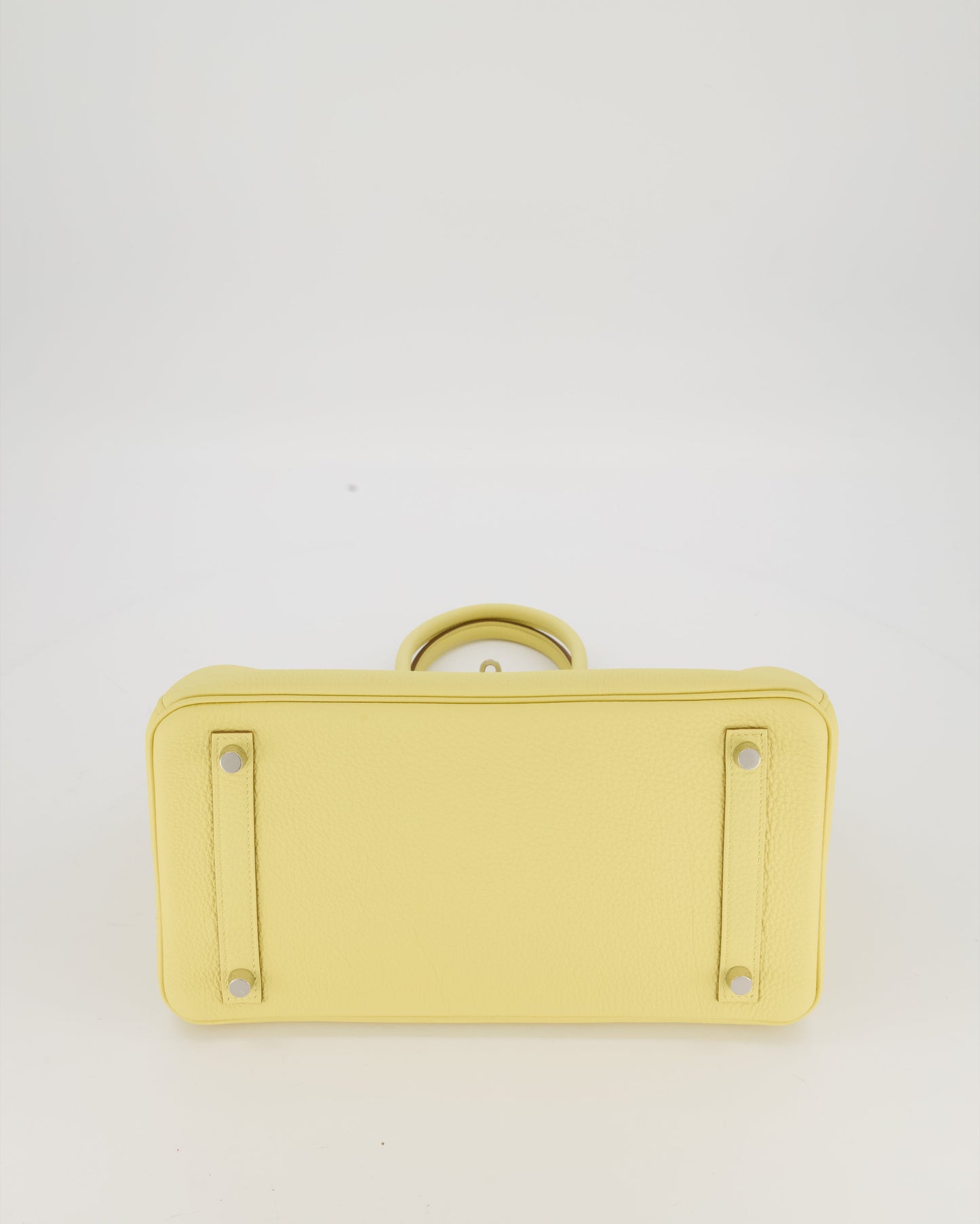 Hermes Birkin 30 Retourne Bag in Jaune Poussin Togo Leather with Palladium Hardware