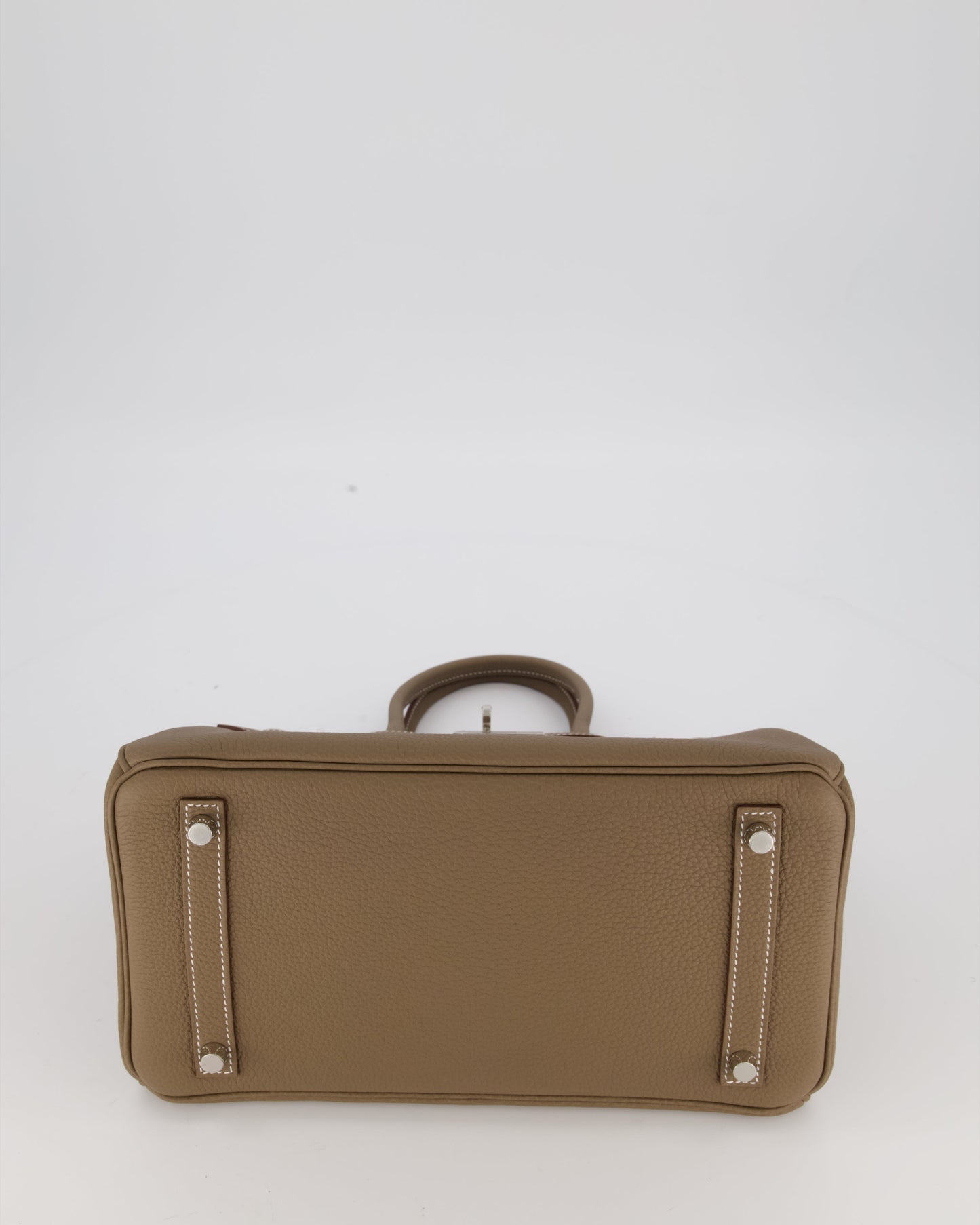 Hermes Birkin 30 Retourne Bag in Etoupe Togo Leather with Palladium Hardware