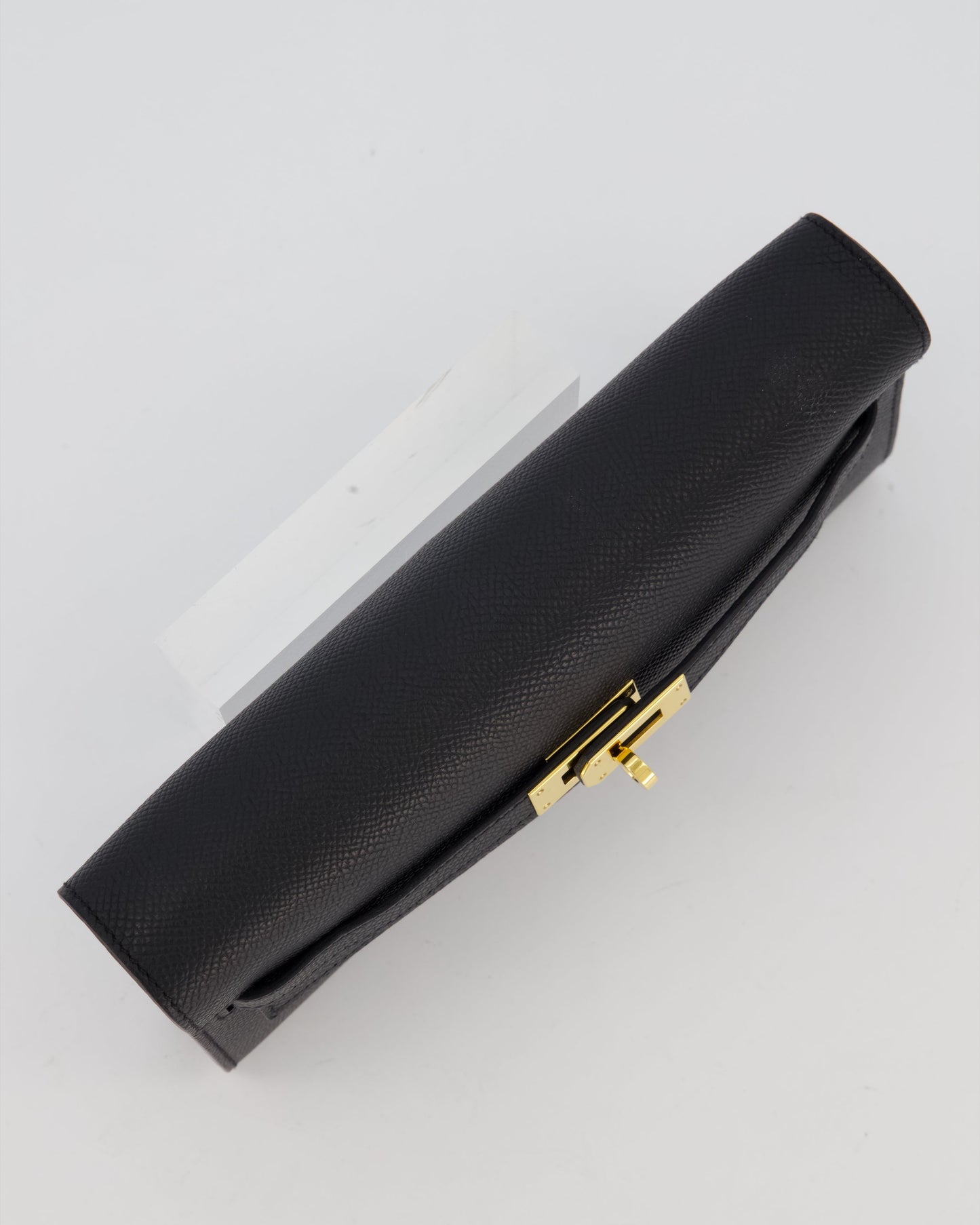 Hermes Kelly To Go Bag in Noir Epsom Leather with Gold Hardware
