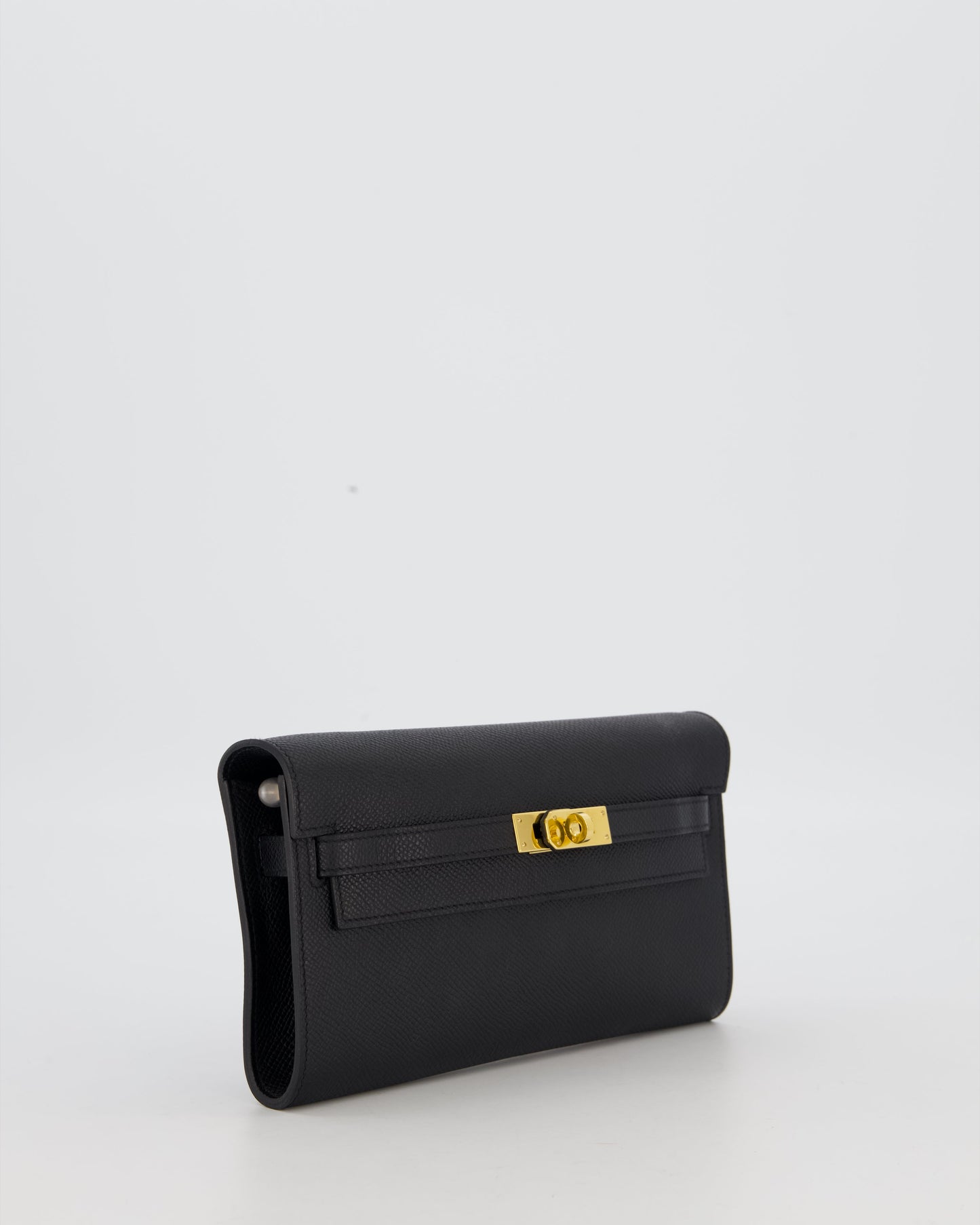 Hermes Kelly To Go Bag in Noir Epsom Leather with Gold Hardware