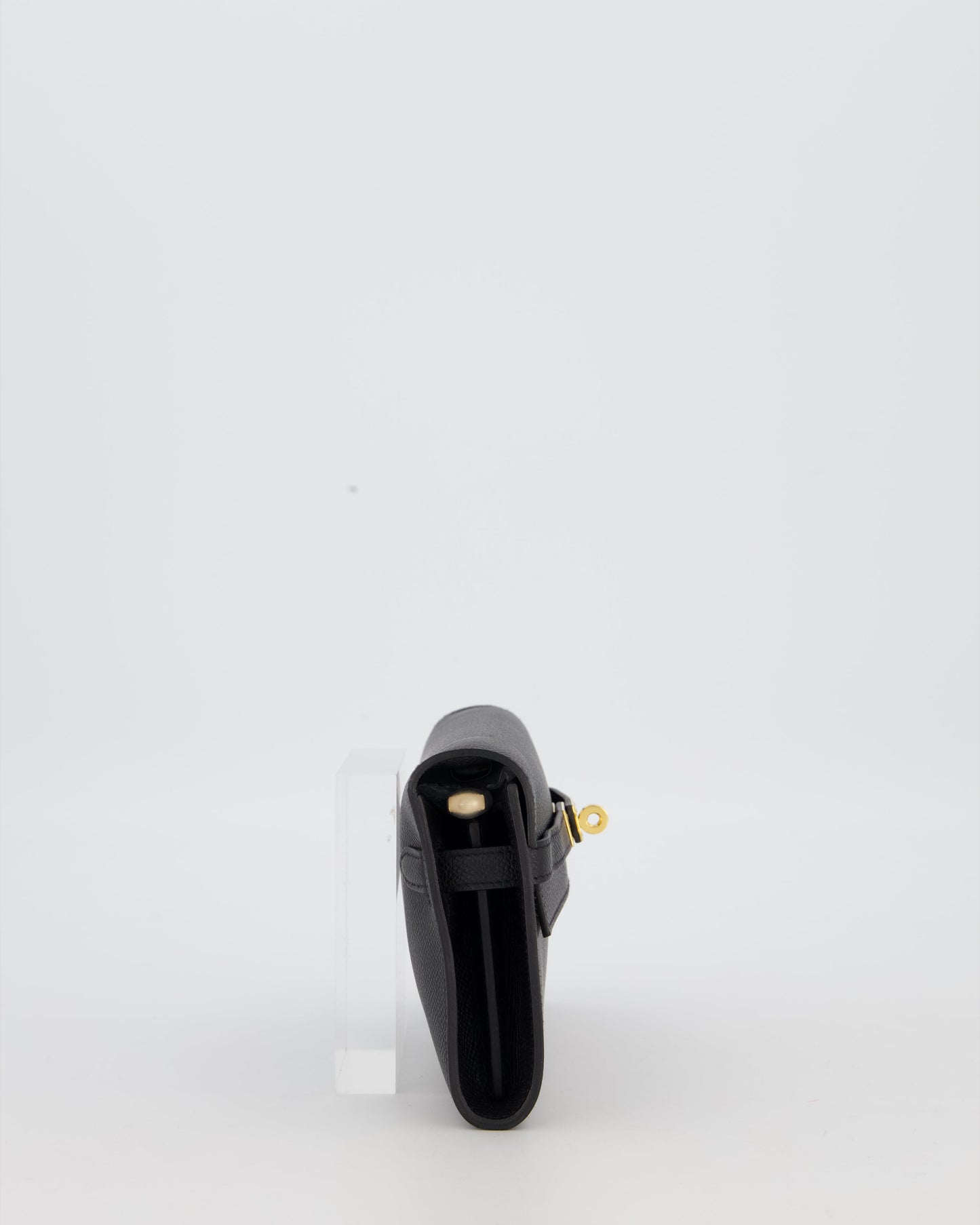 Hermes Kelly To Go Bag in Noir Epsom Leather with Gold Hardware