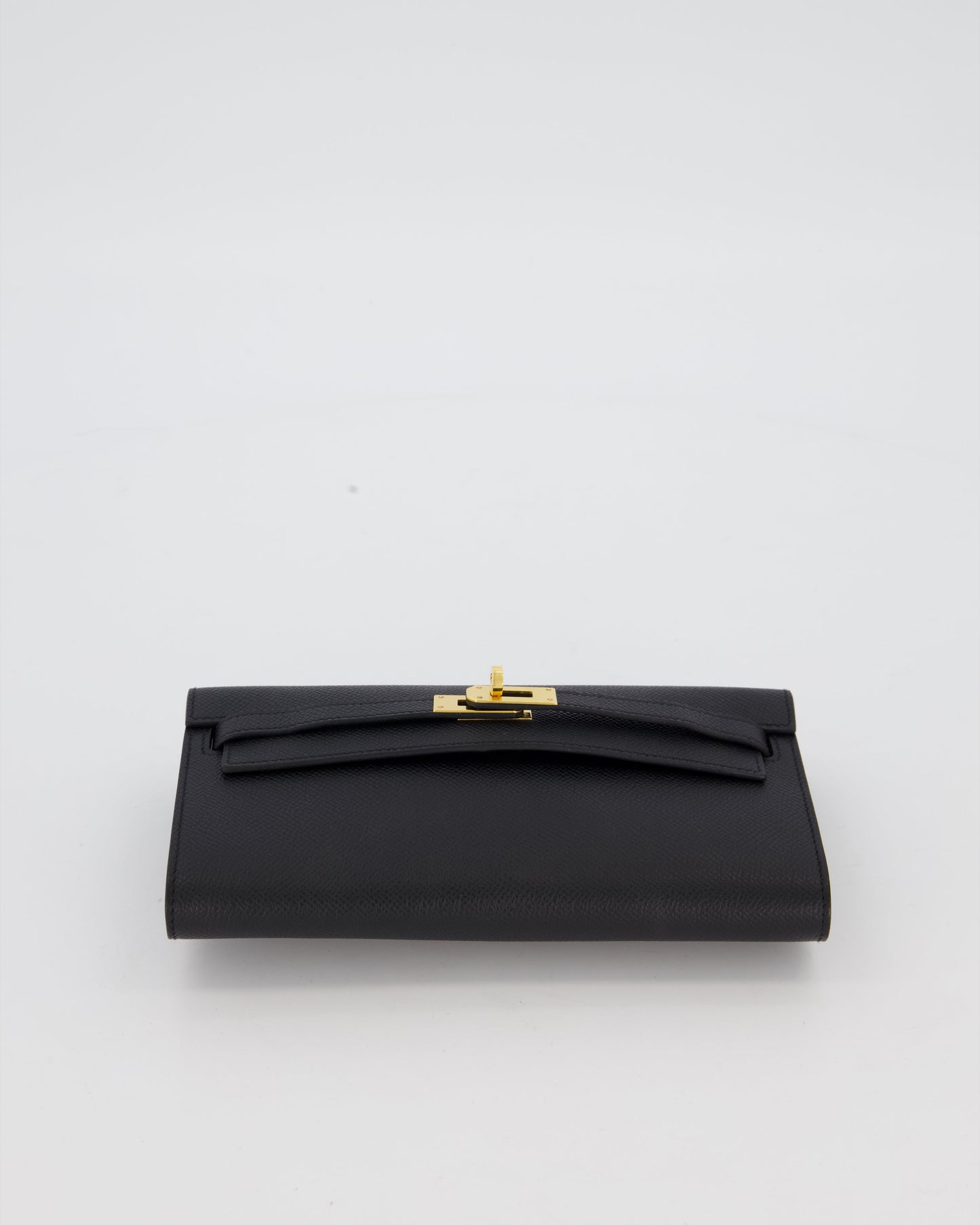 Hermes Kelly To Go Bag in Noir Epsom Leather with Gold Hardware