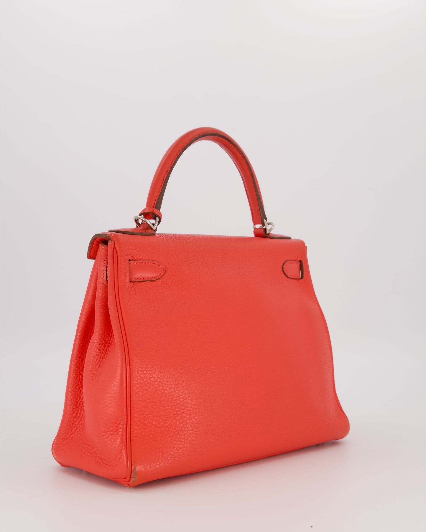 Hermes Kelly 28 Retourne Bag in Rose Jaipur Togo Leather with Palladium Hardware