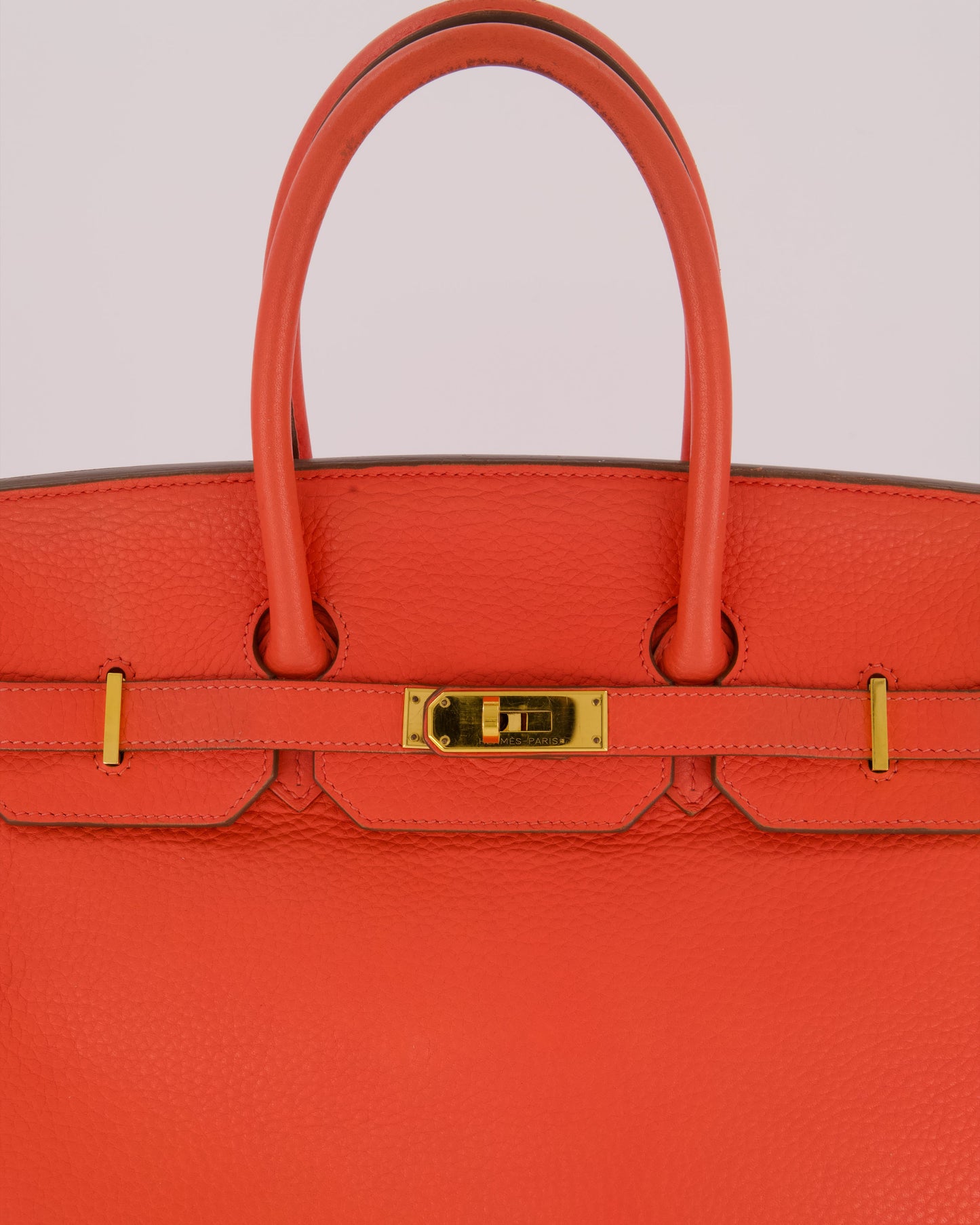 Hermes Birkin Retourne 35 Bag in Rose Jaipur Togo Leather with Gold Hardware
