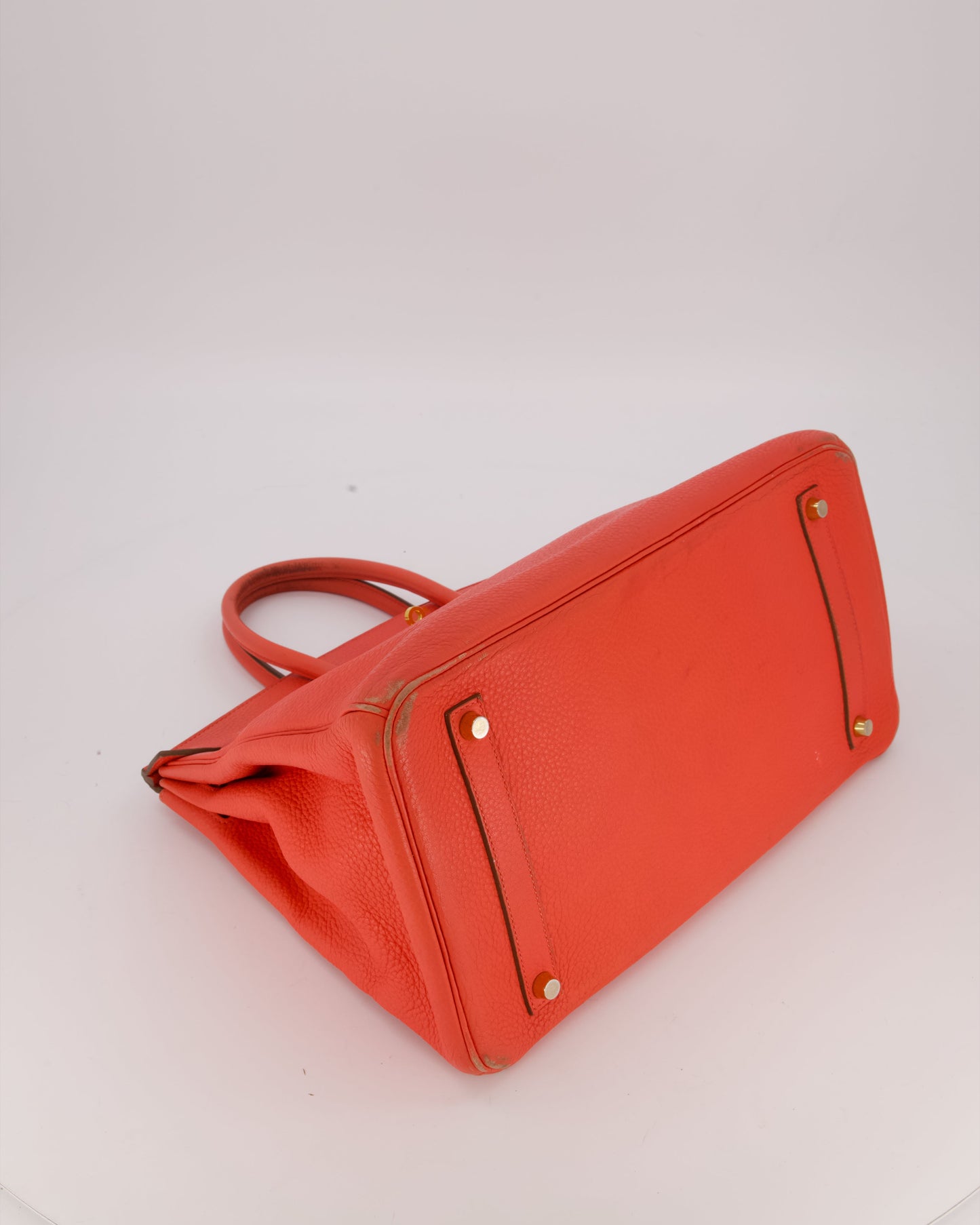 Hermes Birkin Retourne 35 Bag in Rose Jaipur Togo Leather with Gold Hardware