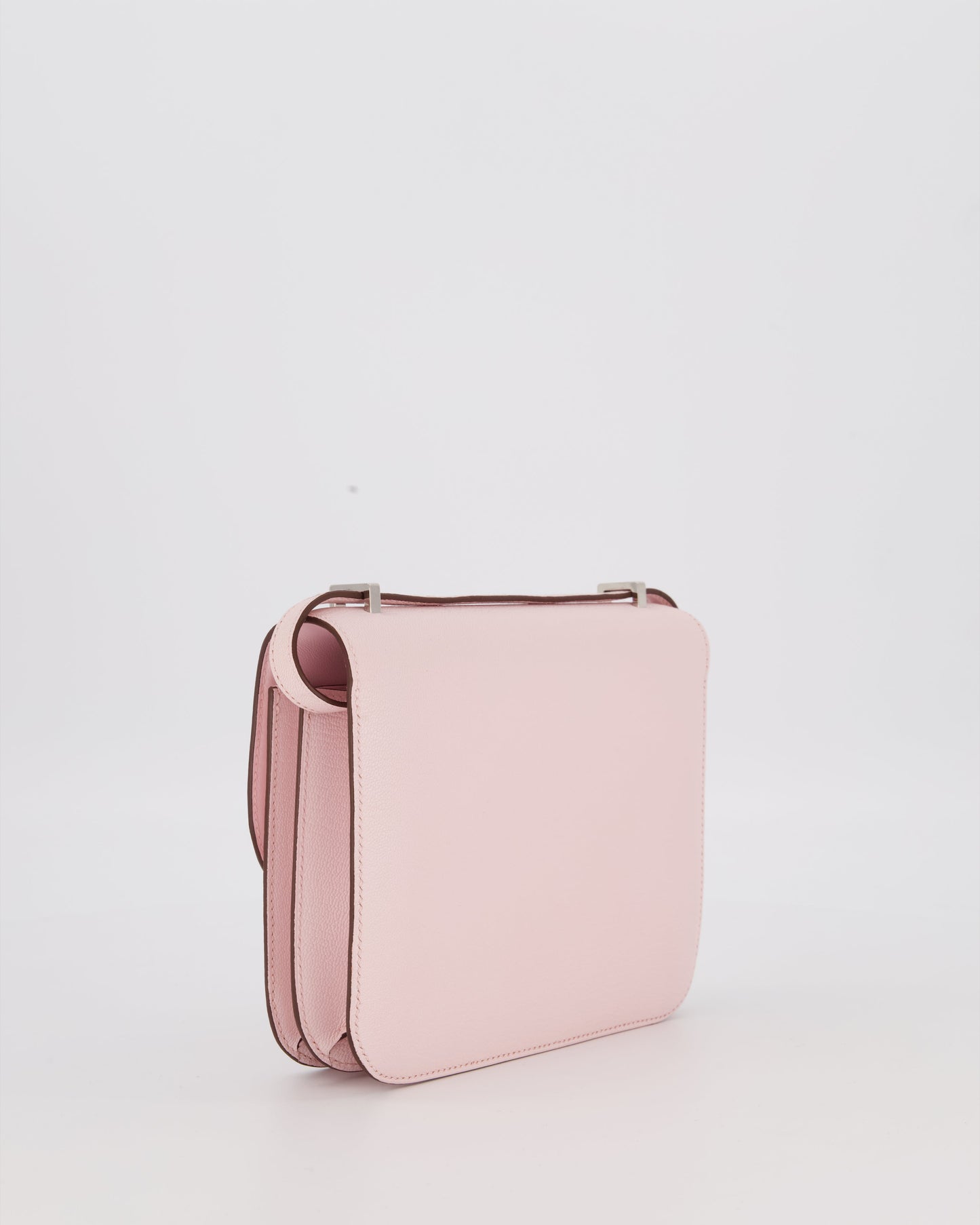 Hermes Constance III 18 Miroir Bag in Rose Darling Chevrè Mysore Leather with Palladium Permabrass Hardware