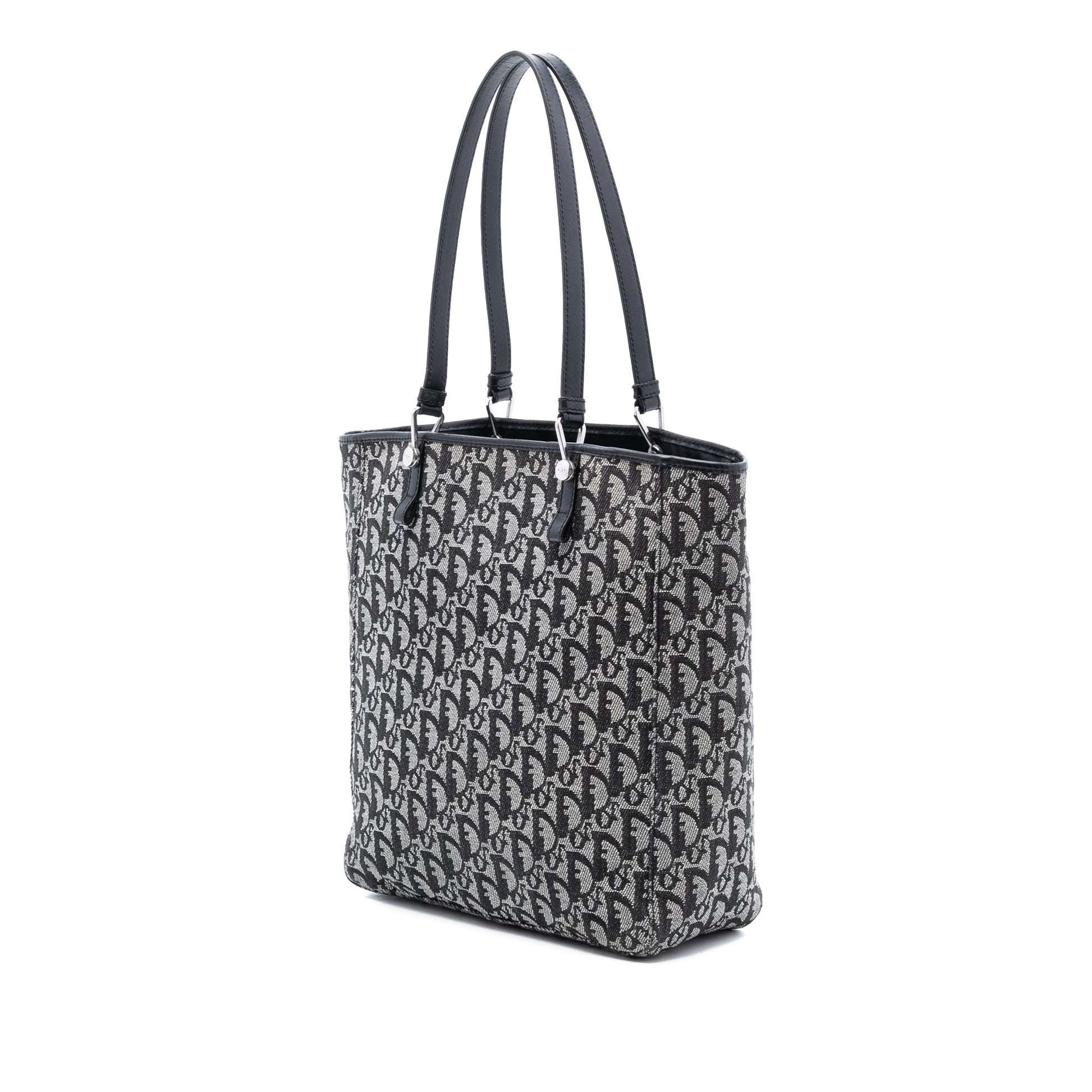 Black Dior Diorissimo Trotter Canvas Tote
