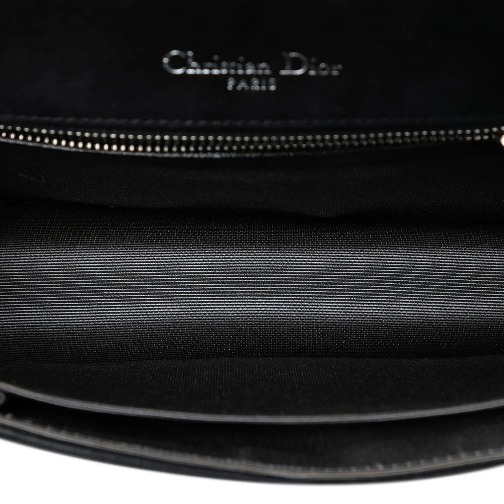 Black Dior Small Lambskin Diorama Flap Crossbody Bag