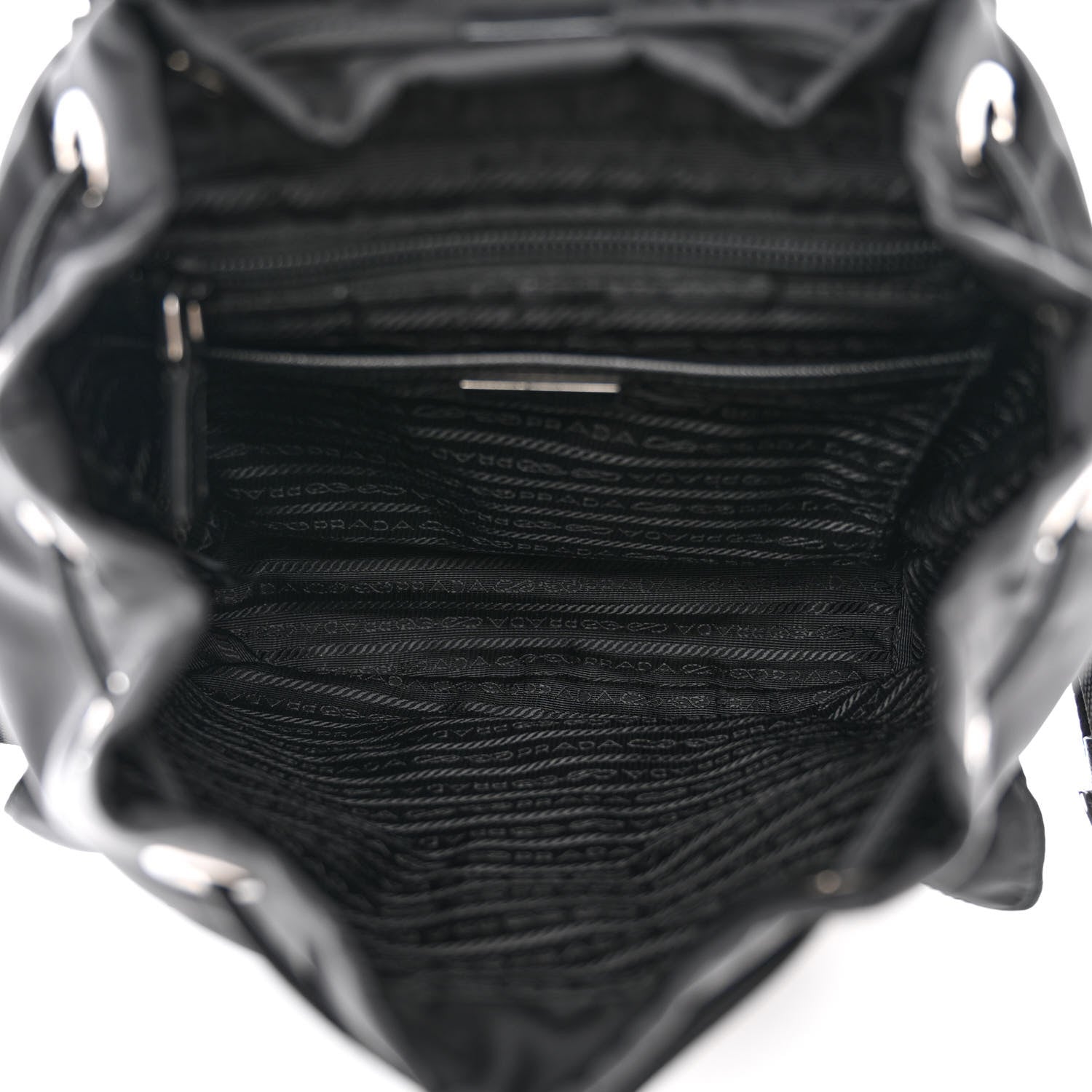 PRADA TESSUTO NYLON SAFFIANO SMALL BACKPACK