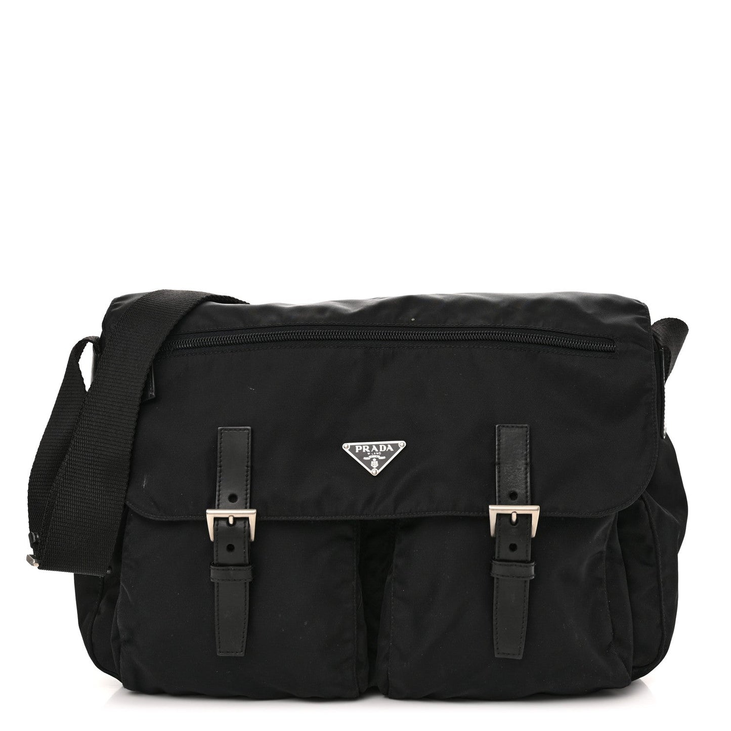 PRADA TESSUTO NYLON SAFFIANO VELA MESSAGER BAG