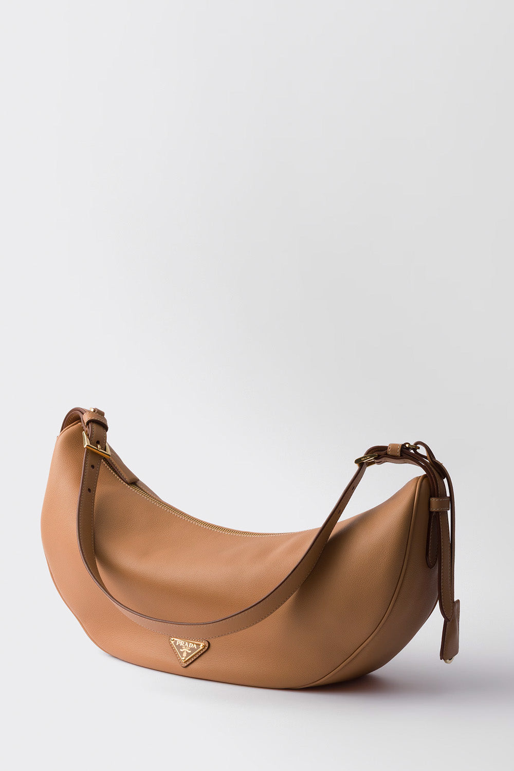 Prada Demi-Lune Large Leather Shoulder Bag