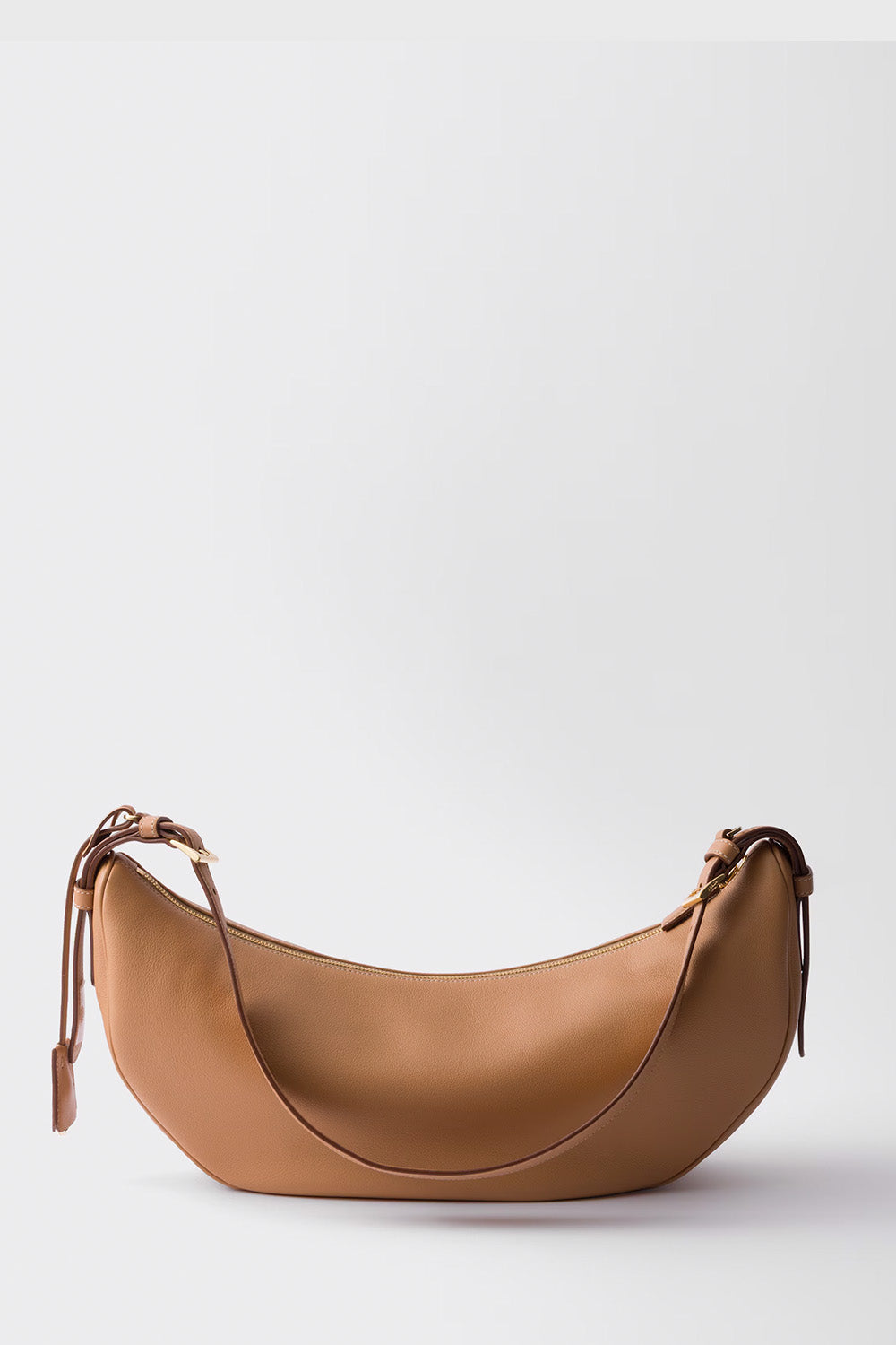 Prada Demi-Lune Large Leather Shoulder Bag