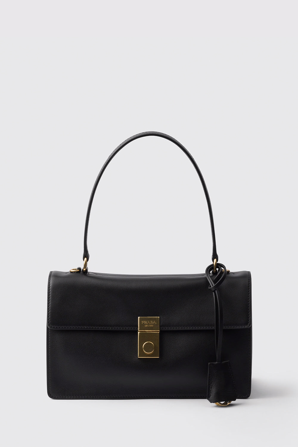 Prada Soft Sound Medium Leather Shoulder Bag