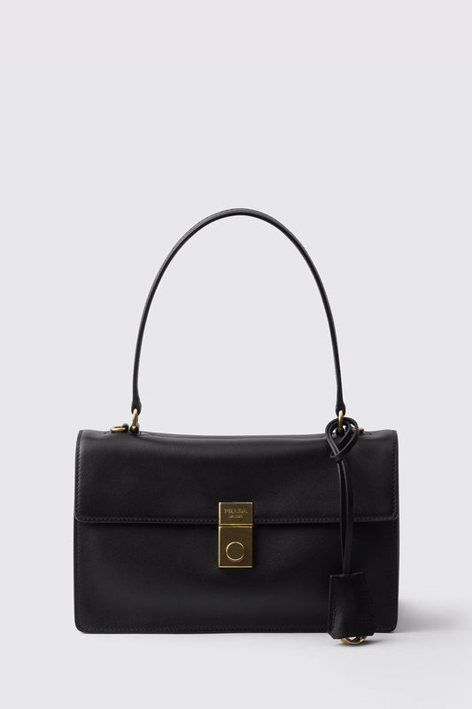 Prada Soft Sound Medium Leather Shoulder Bag