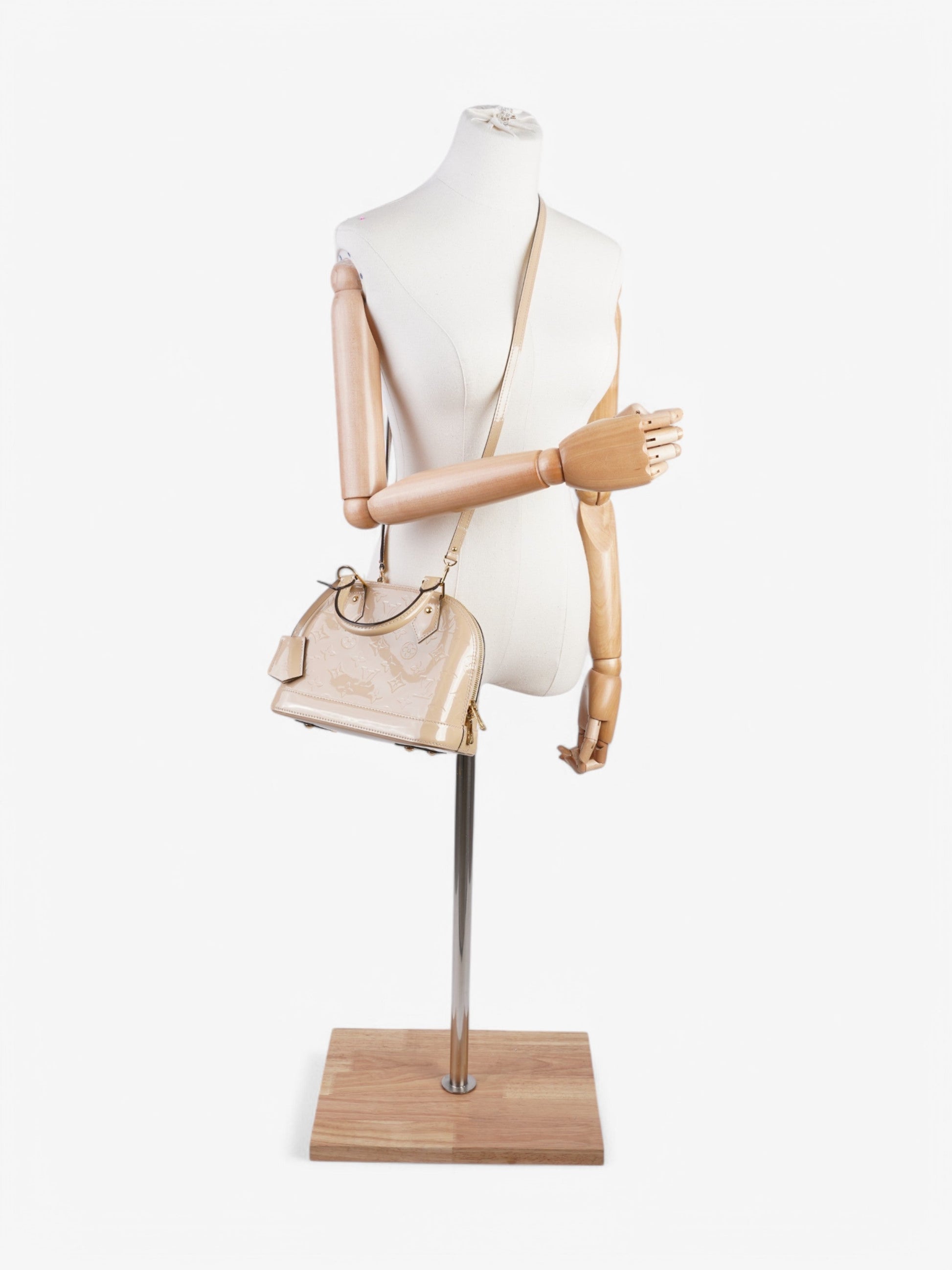 Louis Vuitton Alma Beige Vernis Leather BB