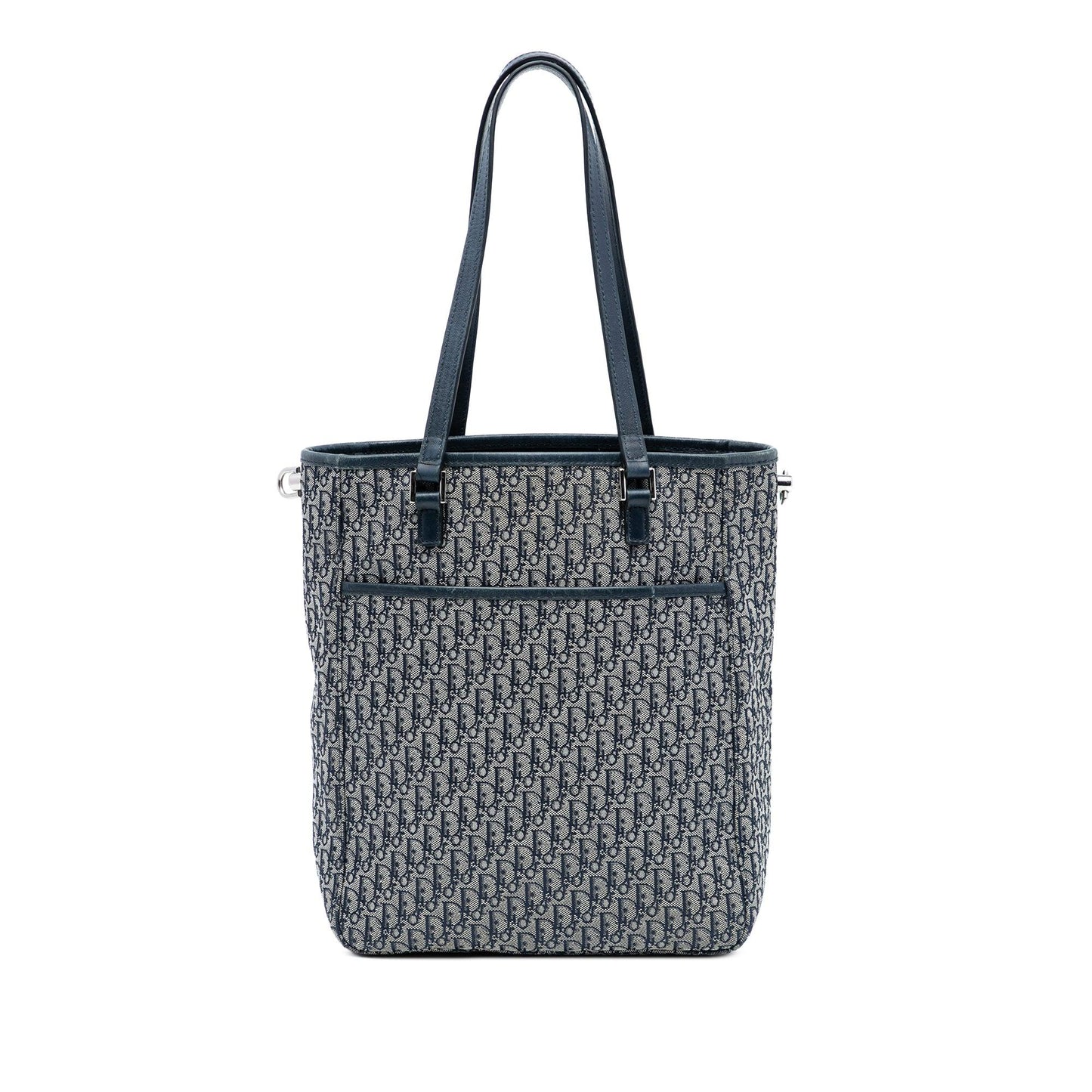 Blue Dior Diorissimo Trotter Canvas Tote Satchel