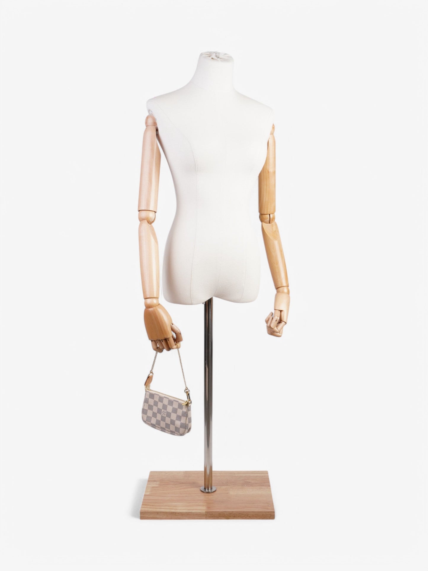 Designer Women's Crossbody Bag | Louis Vuitton Mini Pochette Accessoires Damier Azur Coated Canvas