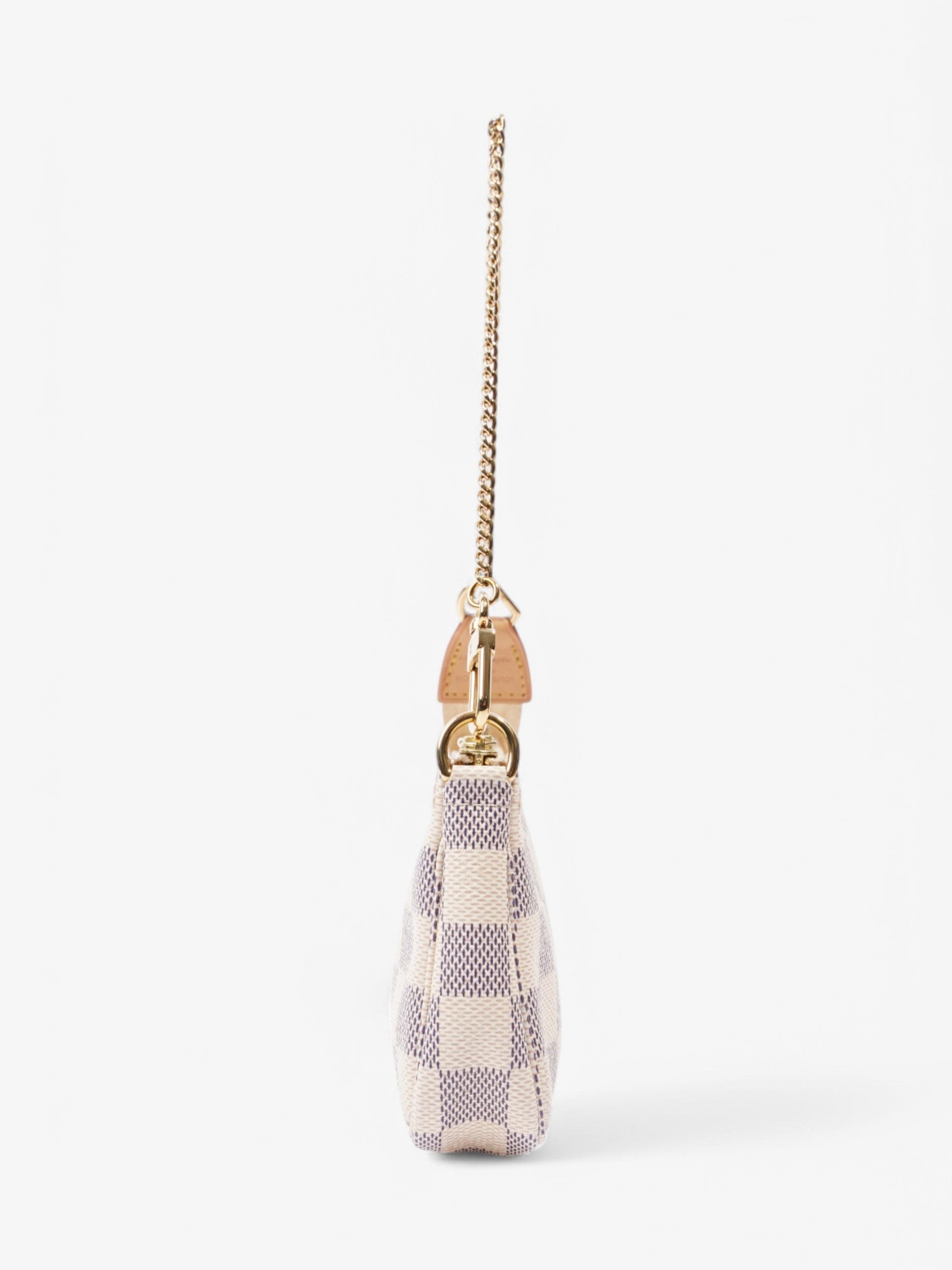 Designer Women's Crossbody Bag | Louis Vuitton Mini Pochette Accessoires Damier Azur Coated Canvas