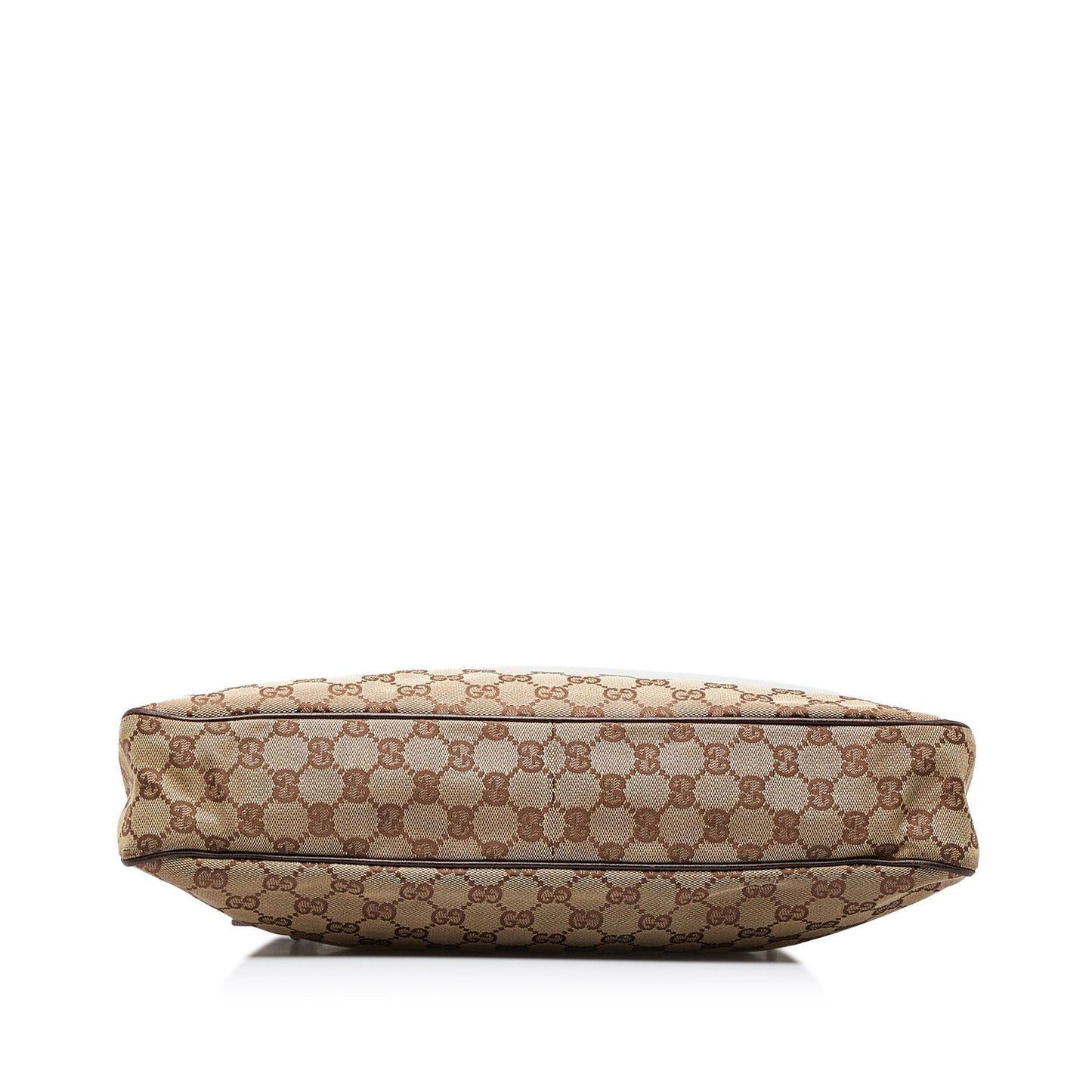 Gucci Brown Leather Canvas Tote Style 30