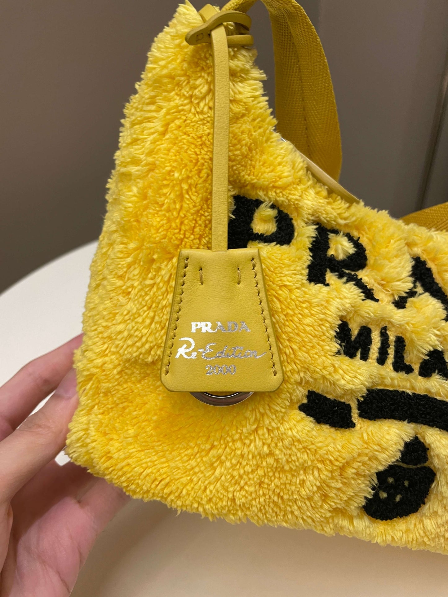 Prada Re-Edition Bag Yellow Terry