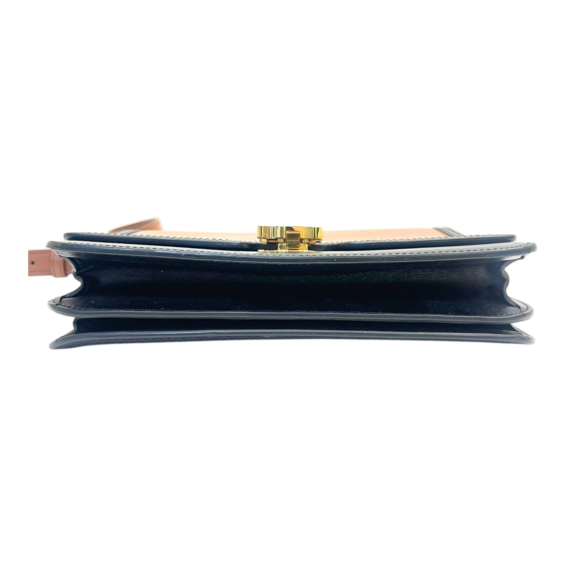 Burberry Brown Leather TB Shoulder Bag