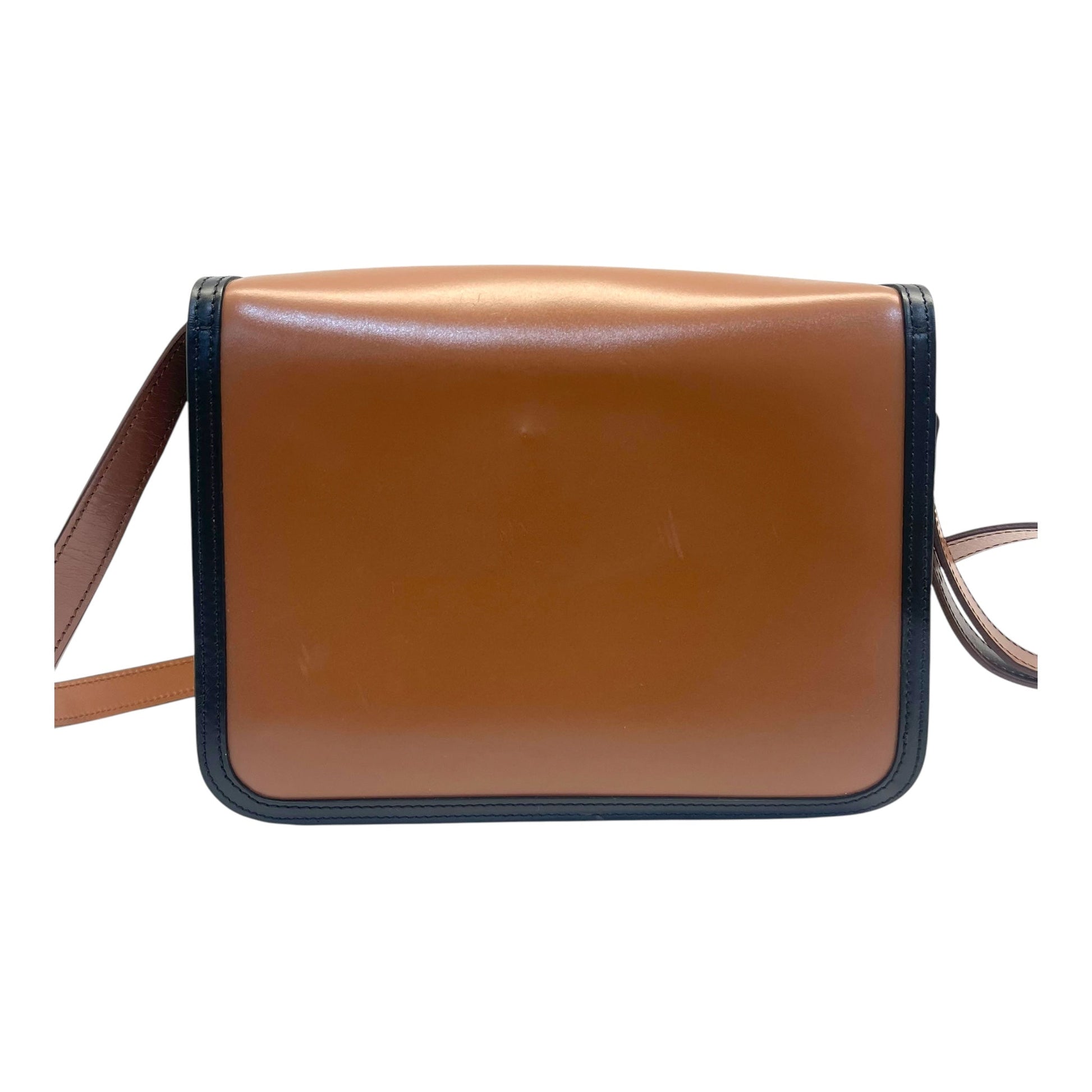 Burberry Brown Leather TB Shoulder Bag