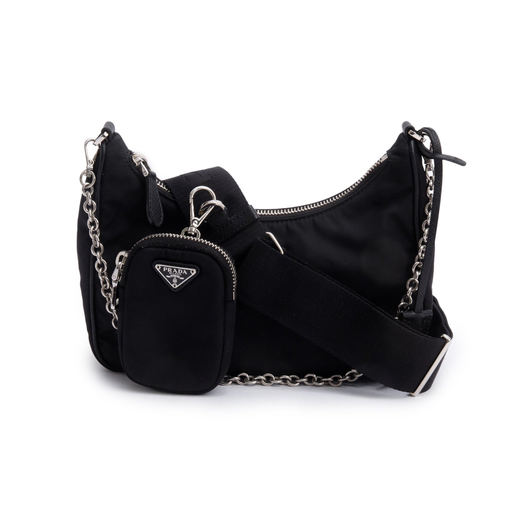 Prada 2020 Black Re-Edition 2005 Re-Nylon Shoulder Bag