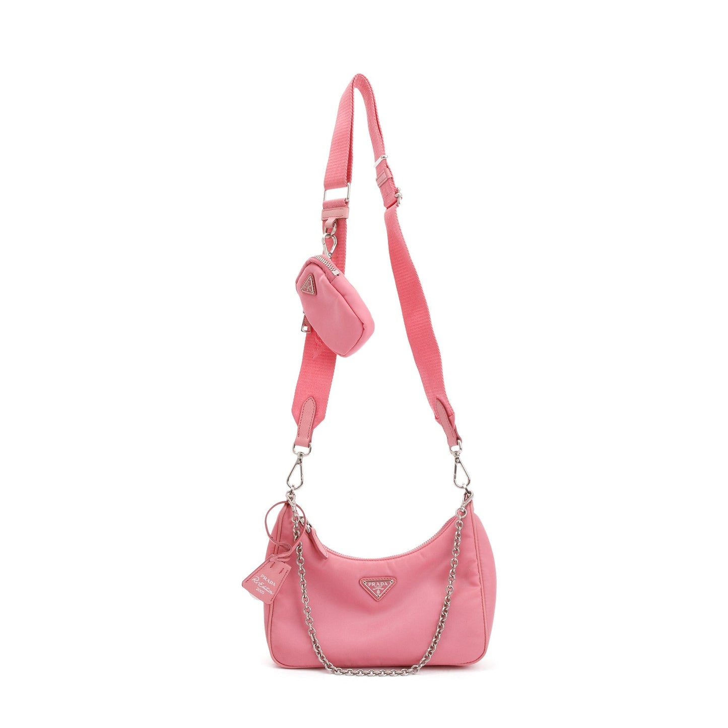 Prada 2020 Pink Re-Edition 2005 Re-Nylon Shoulder Bag