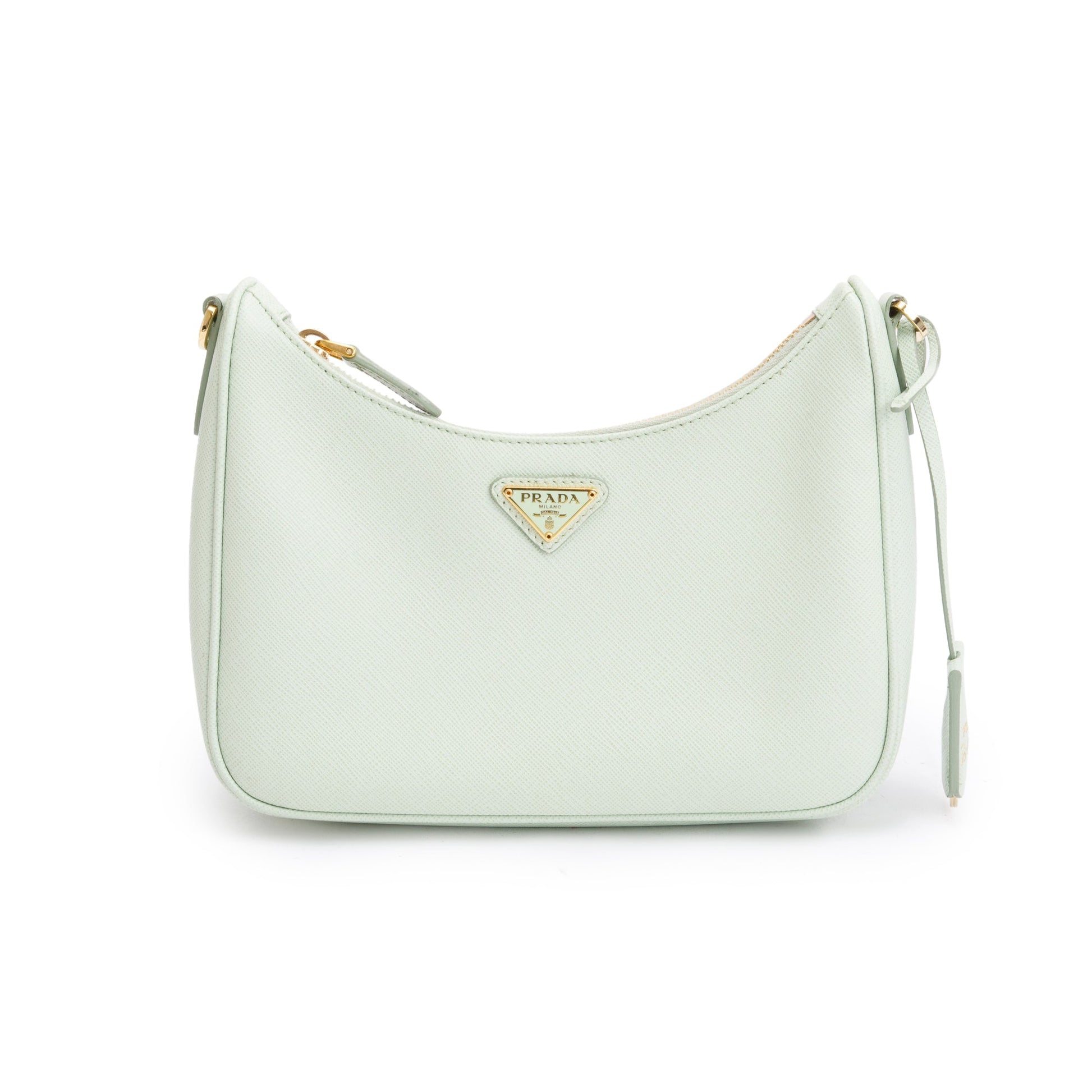 Prada 2021 Light Green Saffiano Leather Re-Edition 2005 Shoulder Bag