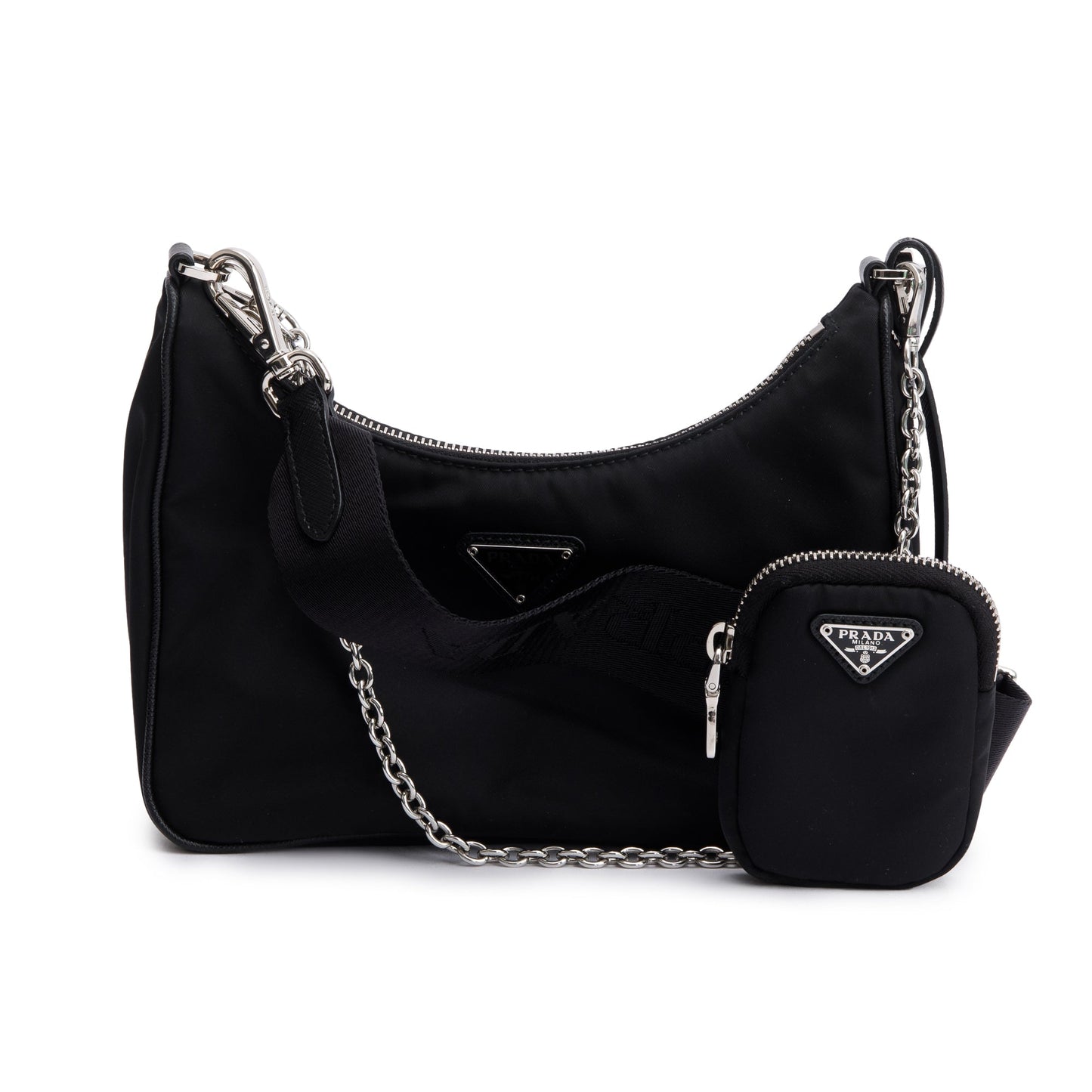 Prada Black Re-Edition 2005 Re-Nylon Shoulder Bag