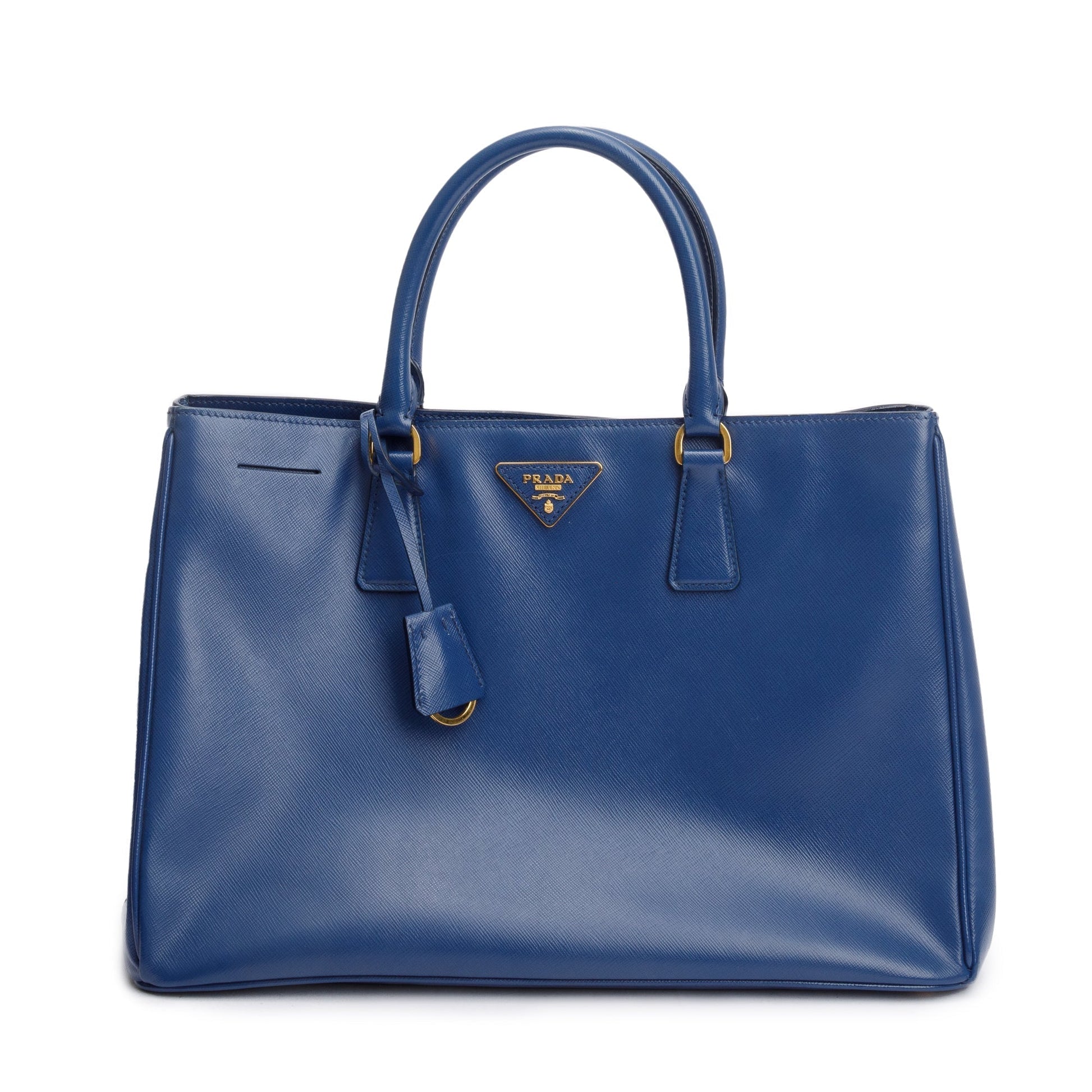 Prada Blue Saffiano Lux Large Galleria Tote